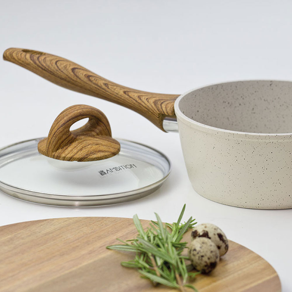 Topf- und Pfannenset 11-teilig mit Pfluon Cookmark™ Beschichtung Nature AMBITION