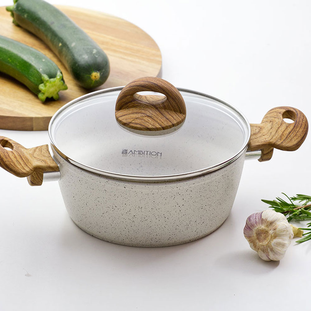 Topf- und Pfannenset 11-teilig mit Pfluon Cookmark™ Beschichtung Nature AMBITION