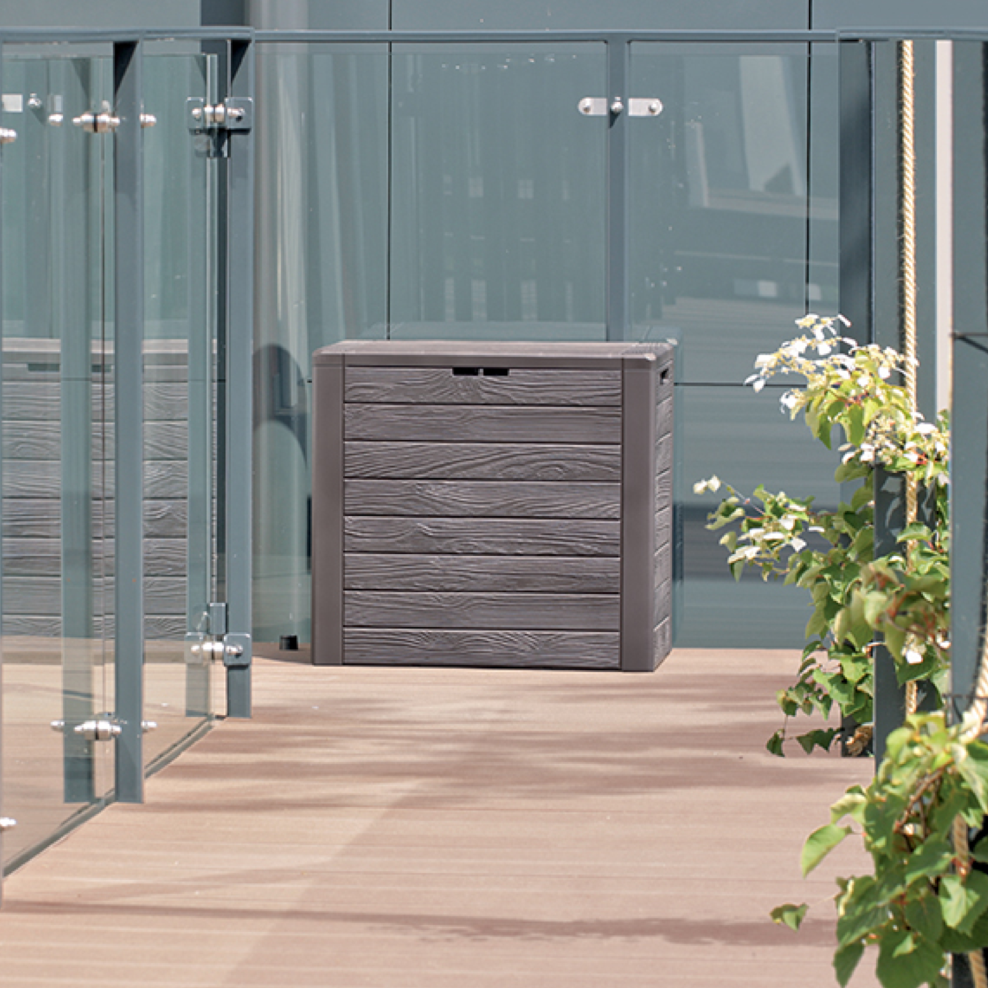 Skrzynia ogrodowa Woodebox 140 l umbra PROSPERPLAST