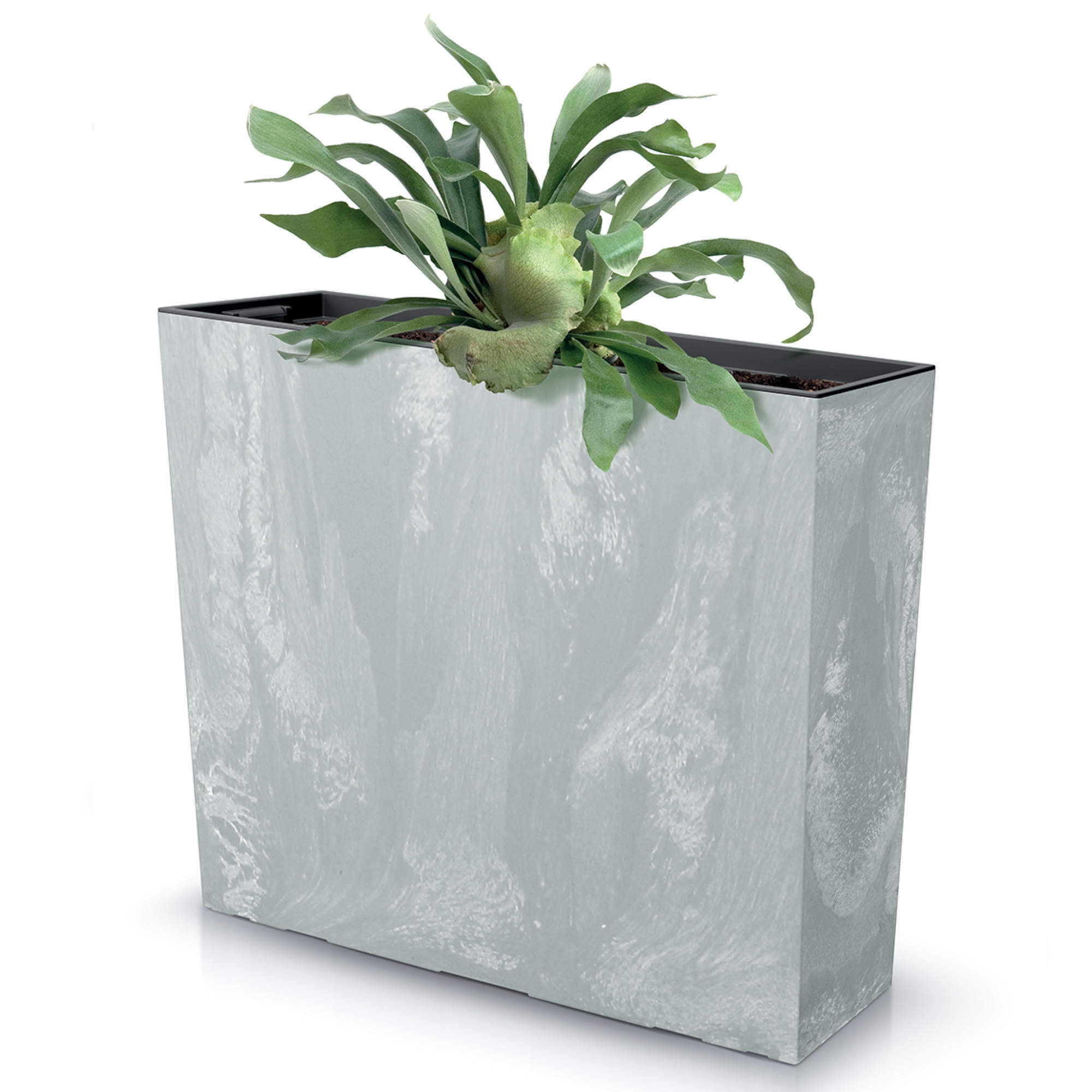 Pflanzkübel Urbi Case Beton Effect 58 x 18 x 49,8 cm grau PROSPERPLAST