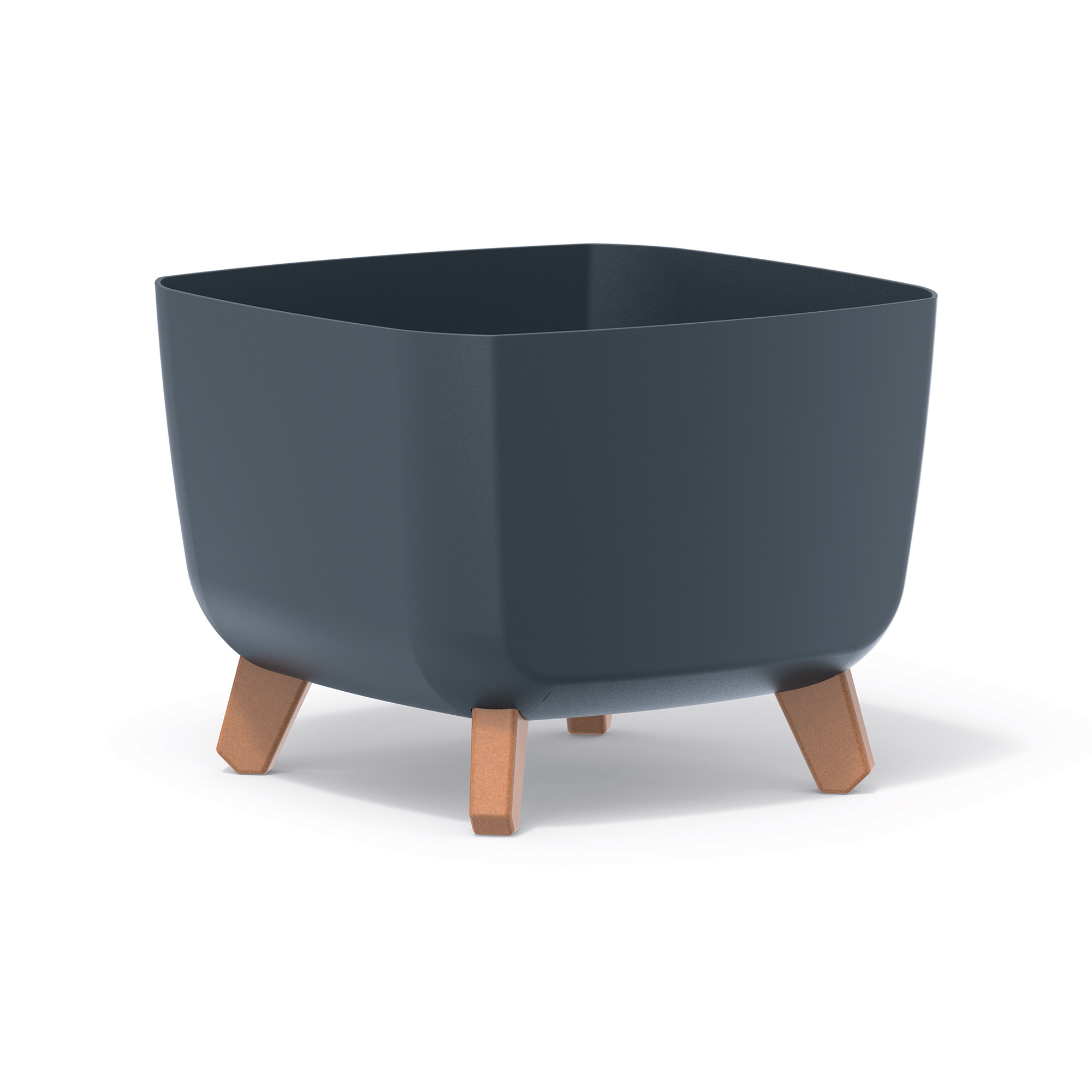 Blumentopf Gracia Square 29 x 29 x 22 cm quadratisch anthrazit PROSPERPLAST
