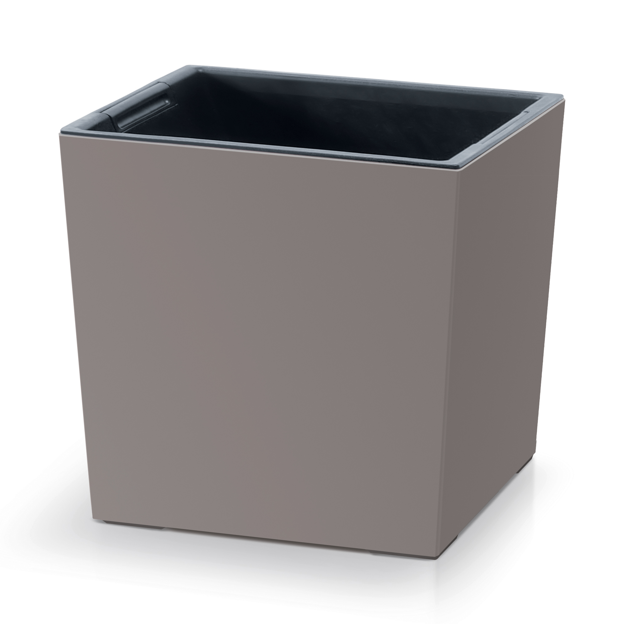 Pflanzkübel mit Einsatz Urbi Square Low 29,5 x 29,5 x 29 cm mocca PROSPERPLAST