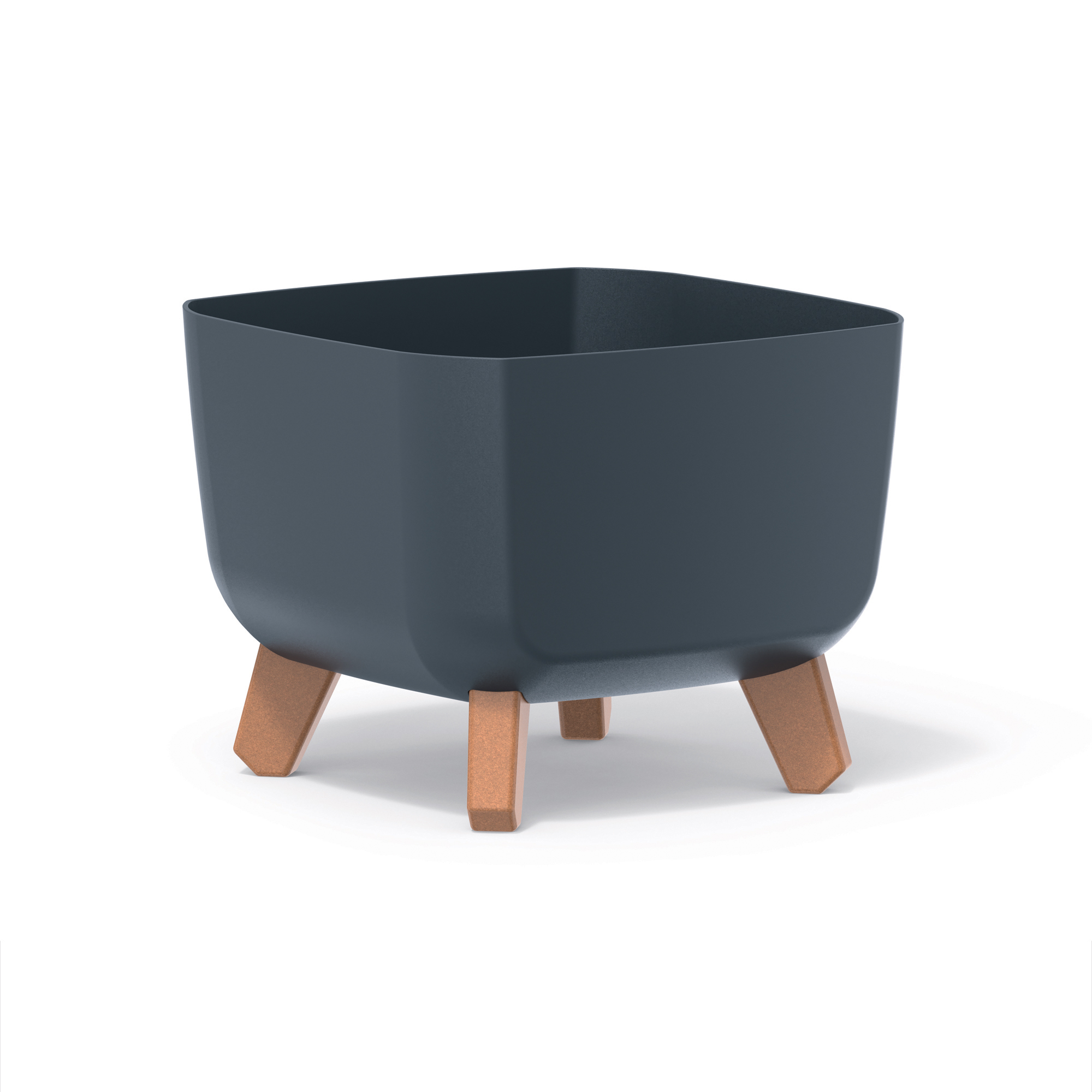 Blumentopf Gracia Square 24 x 24 x 19 cm quadratisch anthrazit PROSPERPLAST