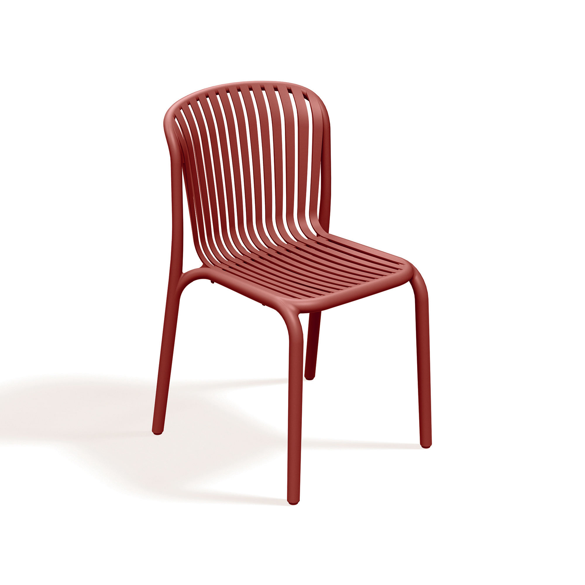 Súprava záhradného plastového nábytku Brene Retro Red FERNE