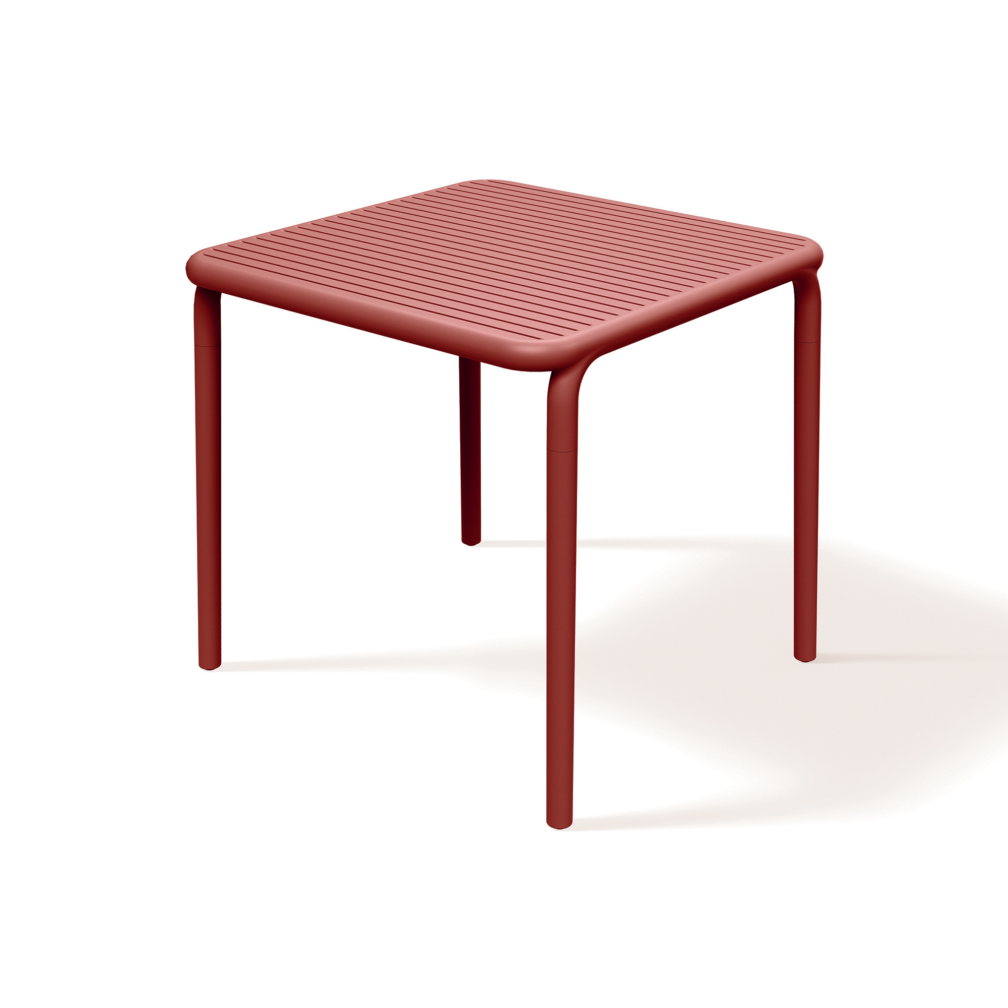 Súprava záhradného plastového nábytku Brene Retro Red FERNE