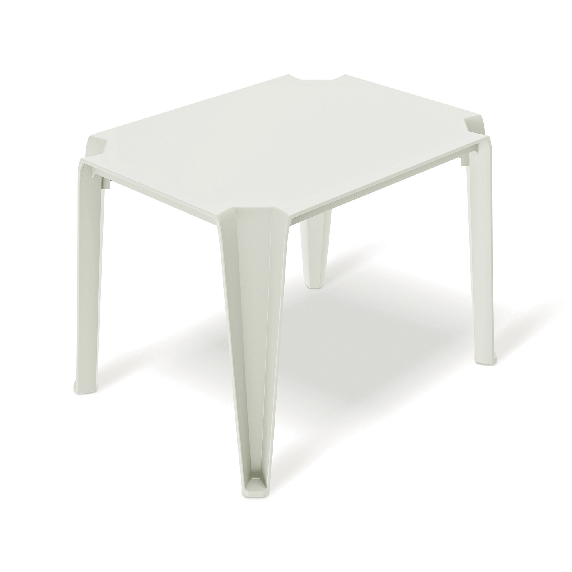 Béžový plastový záhradný stolík Lottie Senza 77 x 59 cm FERNE