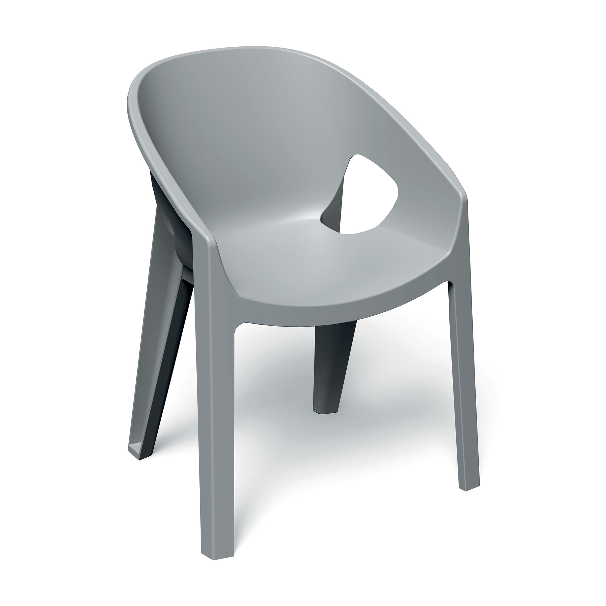 Gartenstuhl mit Armlehnen Premo Light Gray FERNE