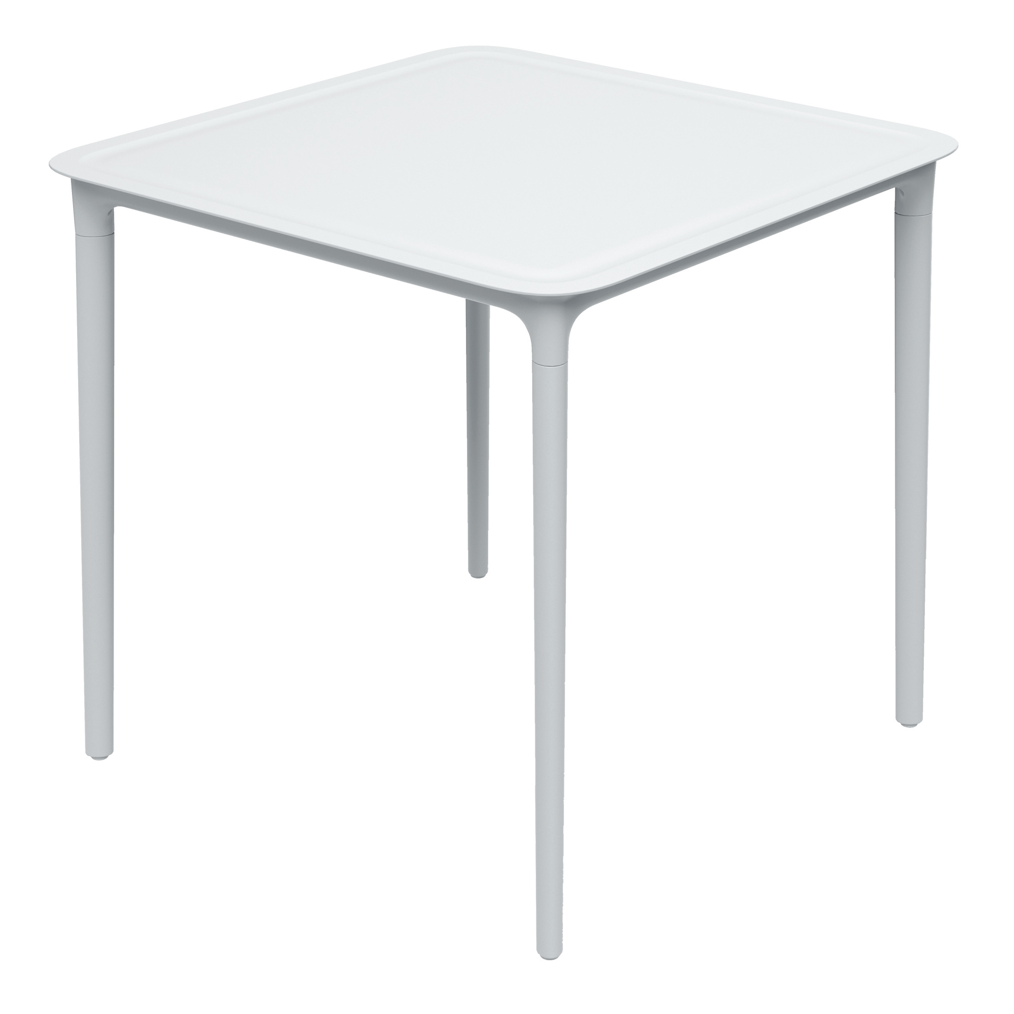 Plastový záhradný stôl Rimo White 77,5 x 77,5 x 74,5 cm FERNE