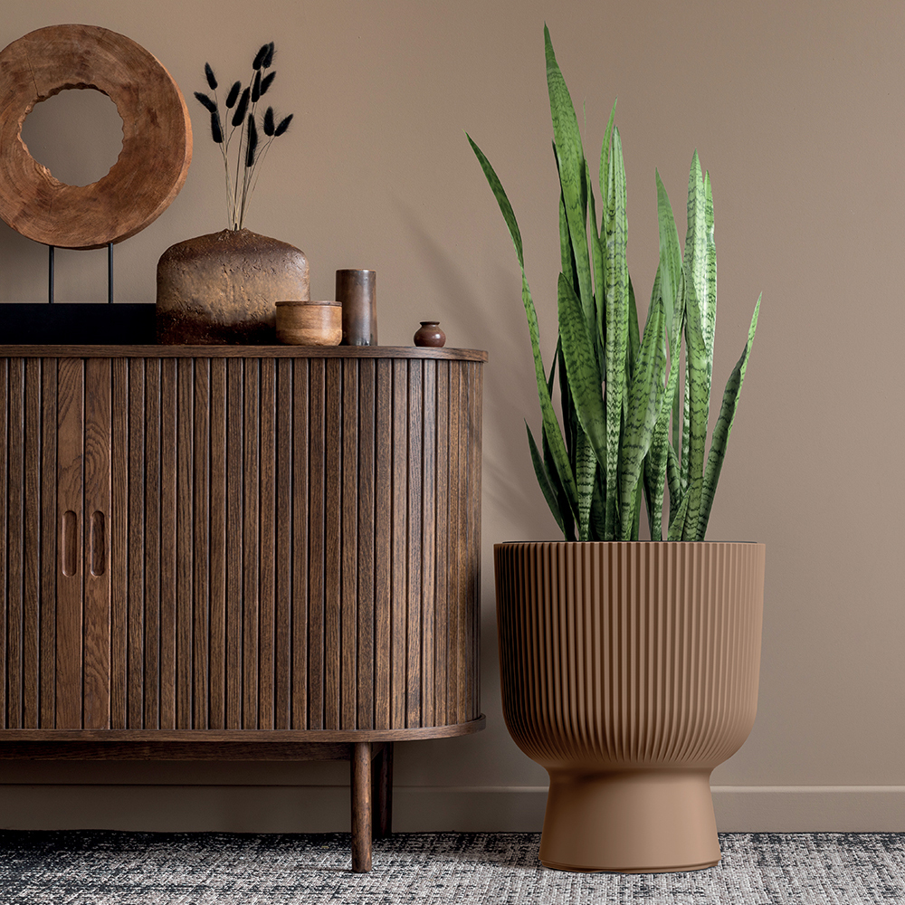 Ružový záhradný kvetináč s vložkou Milly Marsala 24 x 24 x 30 cm PROSPERPLAST