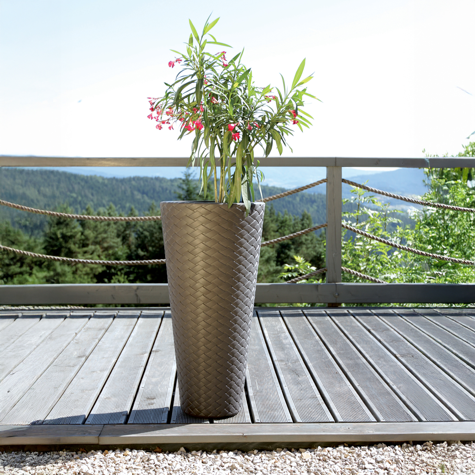 Pflanzkübel 78cm Matuba Slim anthrazit PROSPERPLAST
