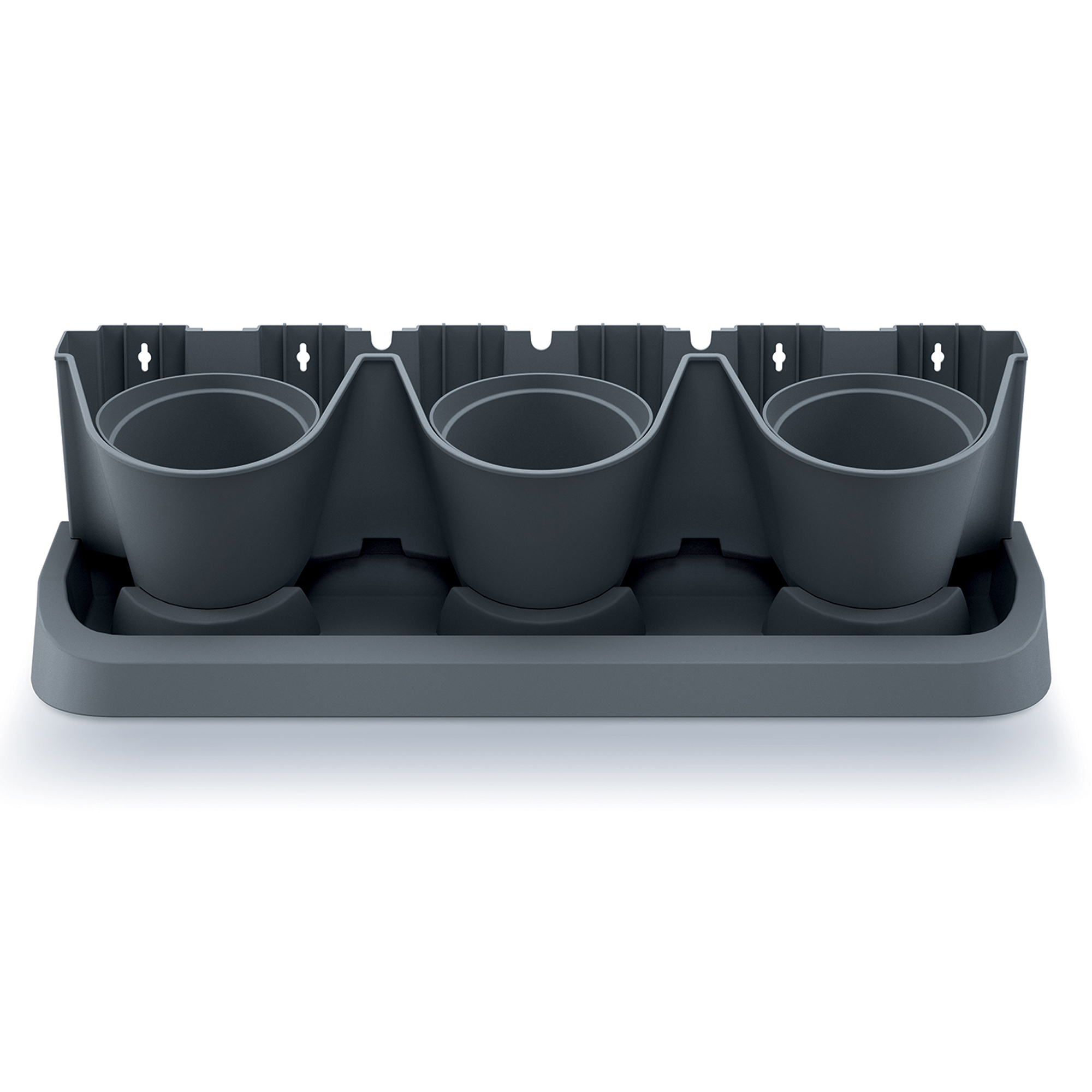 Kaskádový plastový květináč Cascade Garden Antracit 19 x 68,5 x 54,6 cm PROSPERPLAST