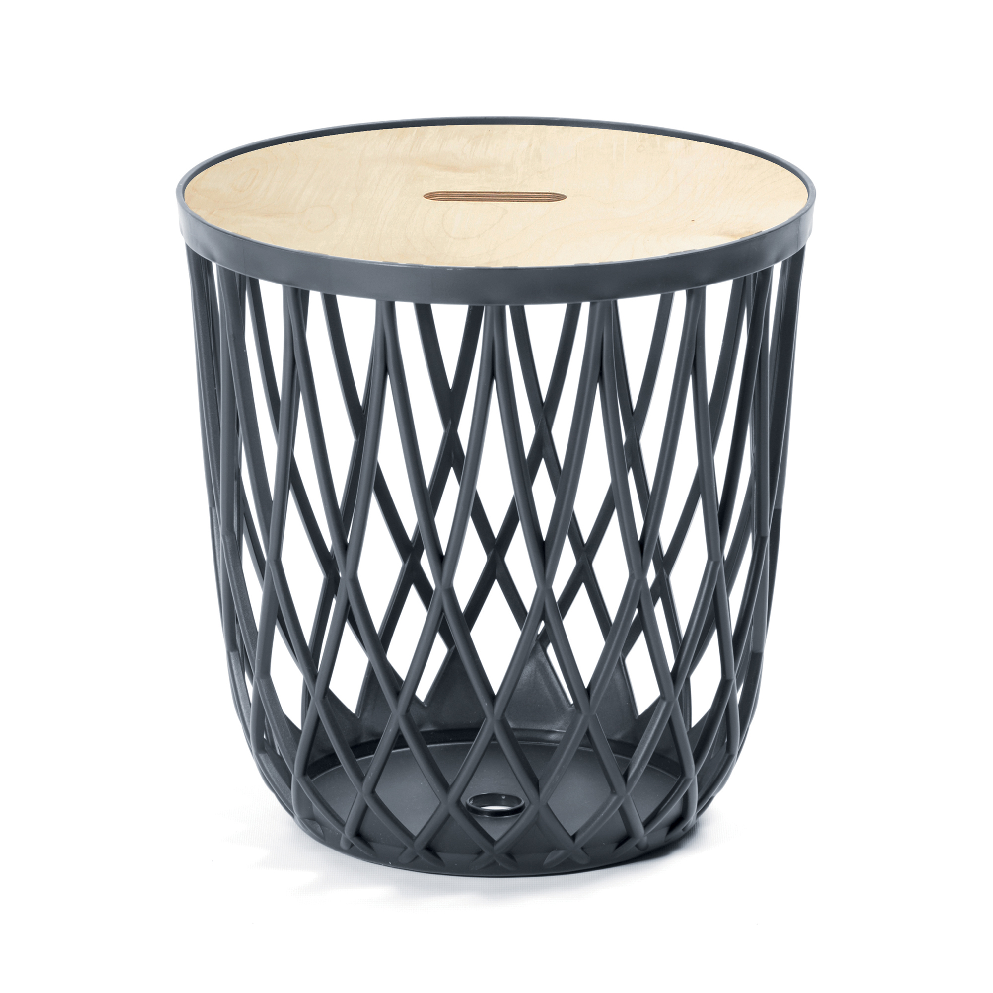 Sada 3 kulatých stolků z úložným prostorem Uniqubo PROSPERPLAST