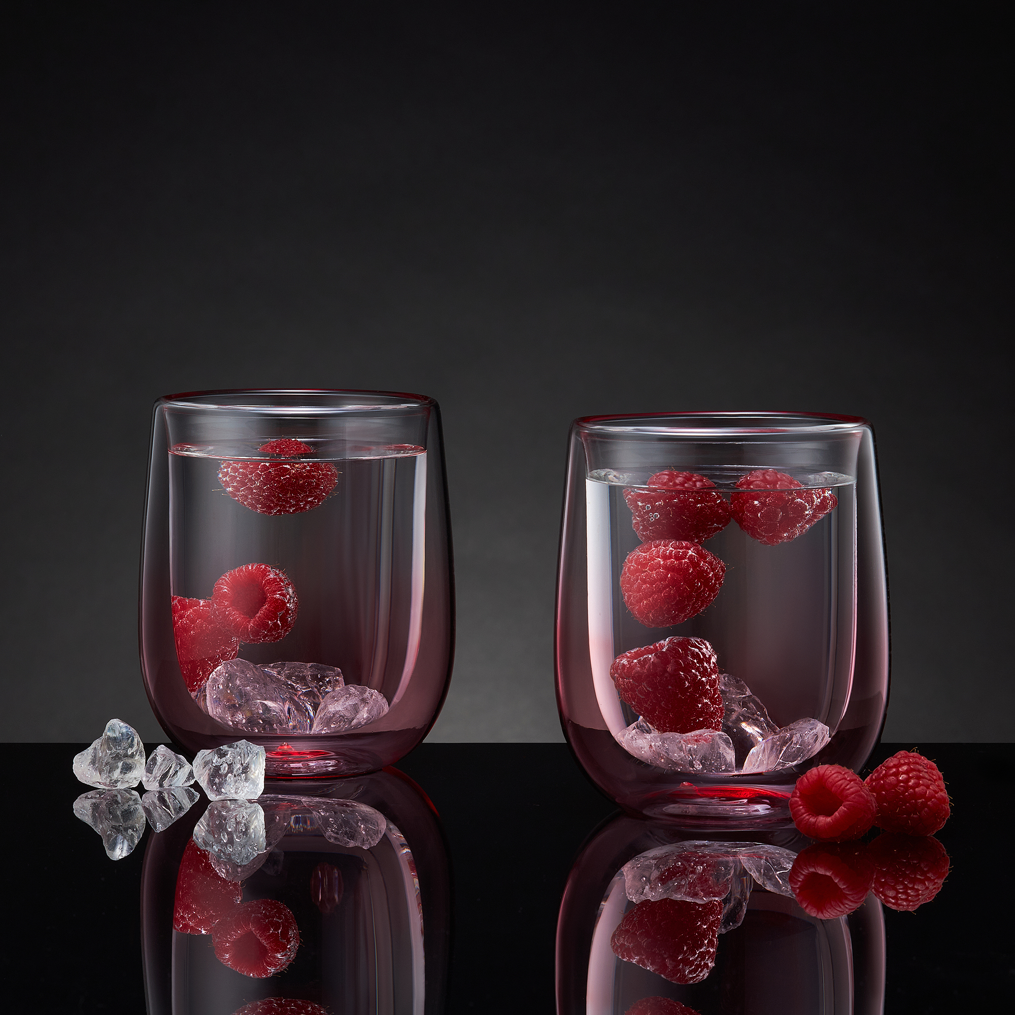 Thermogläser Set 2-teilig Ombre 350 ml rosa AMBITION