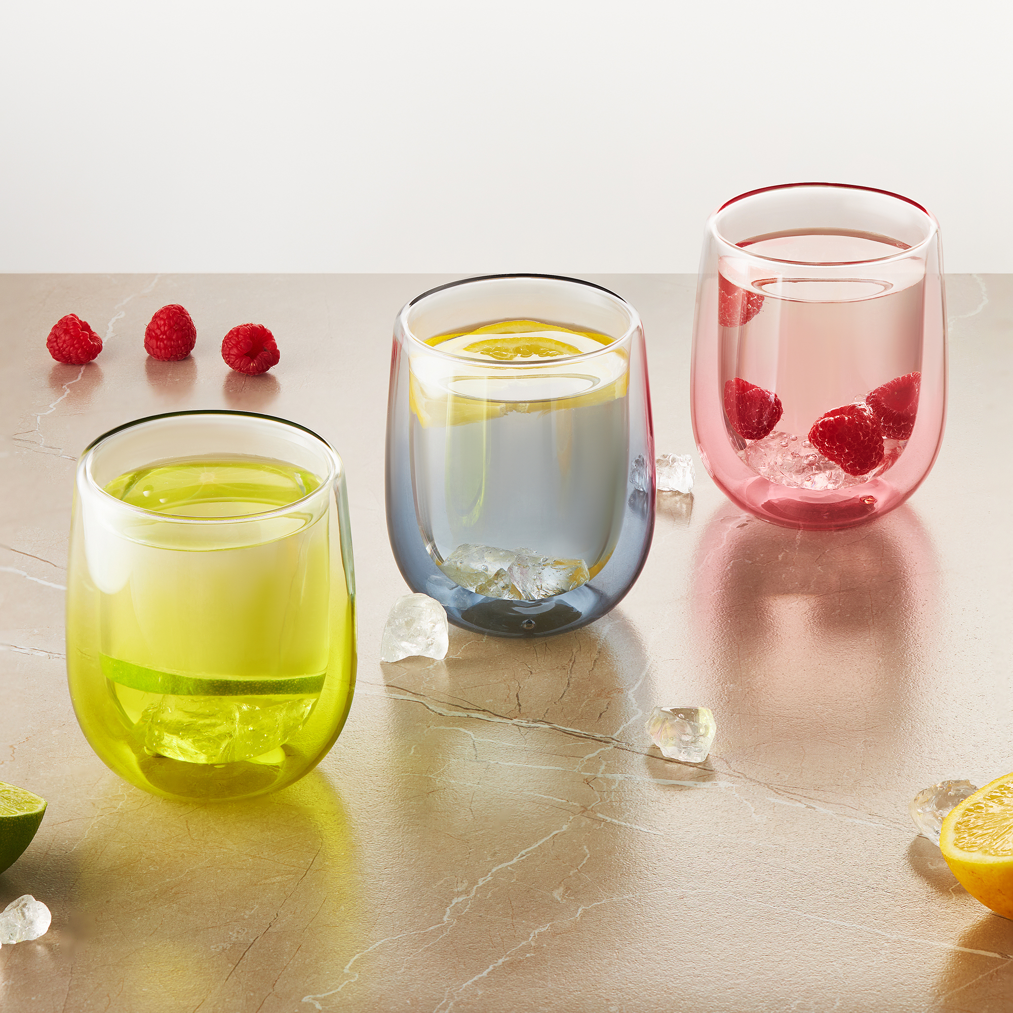 Thermogläser Set 2-teilig Ombre 350 ml rosa AMBITION