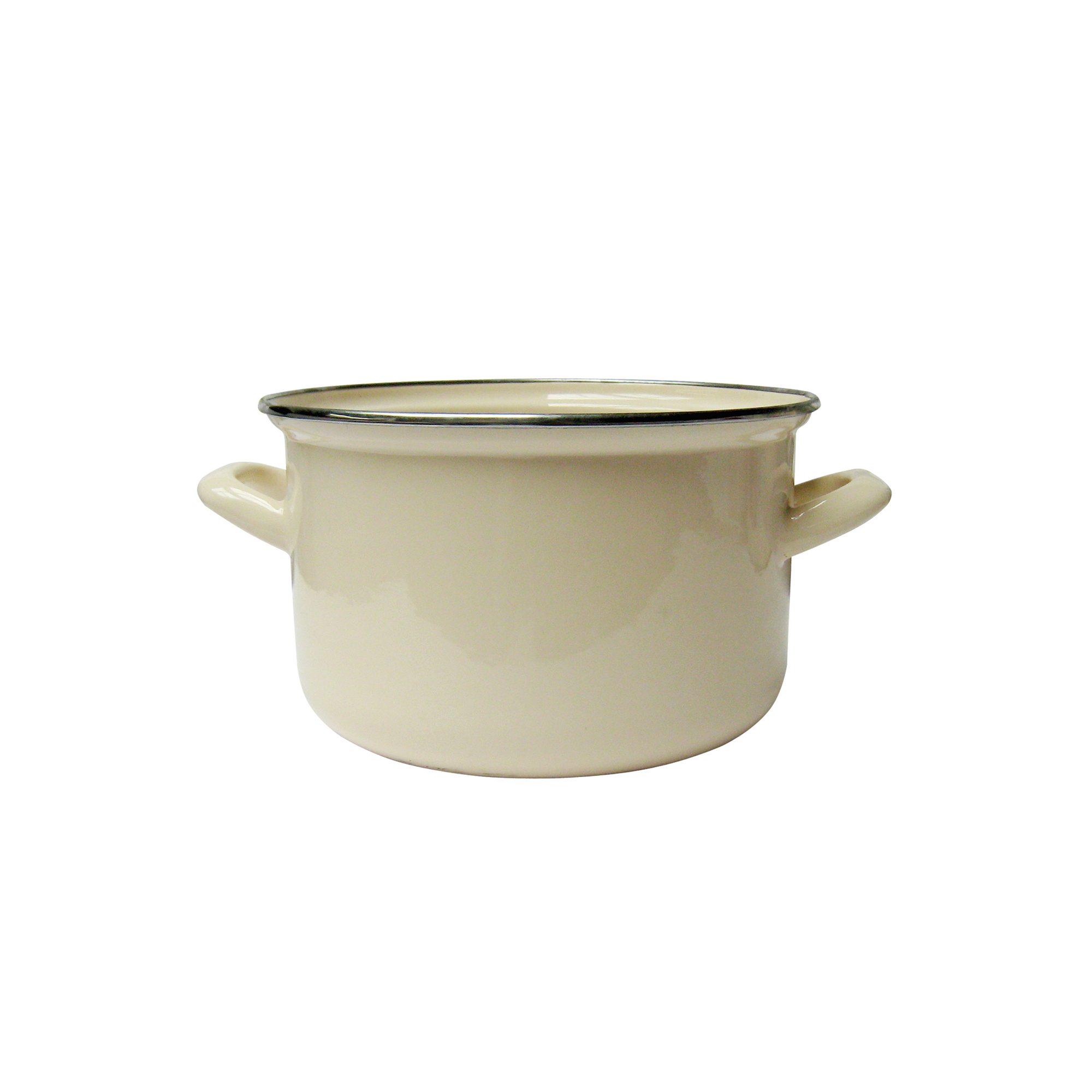 Krémový smaltovaný hrnec 14 cm, 1,25 l EMALIA OLKUSZ