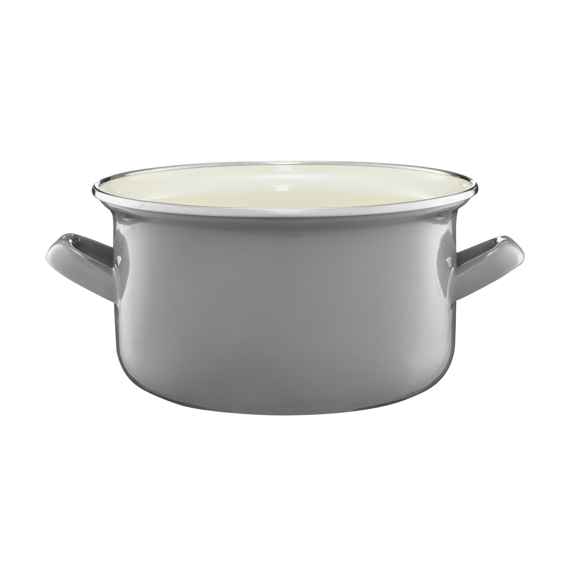 Kochtopf emailliert 20 cm 3,6 l grau EMALIA OLKUSZ