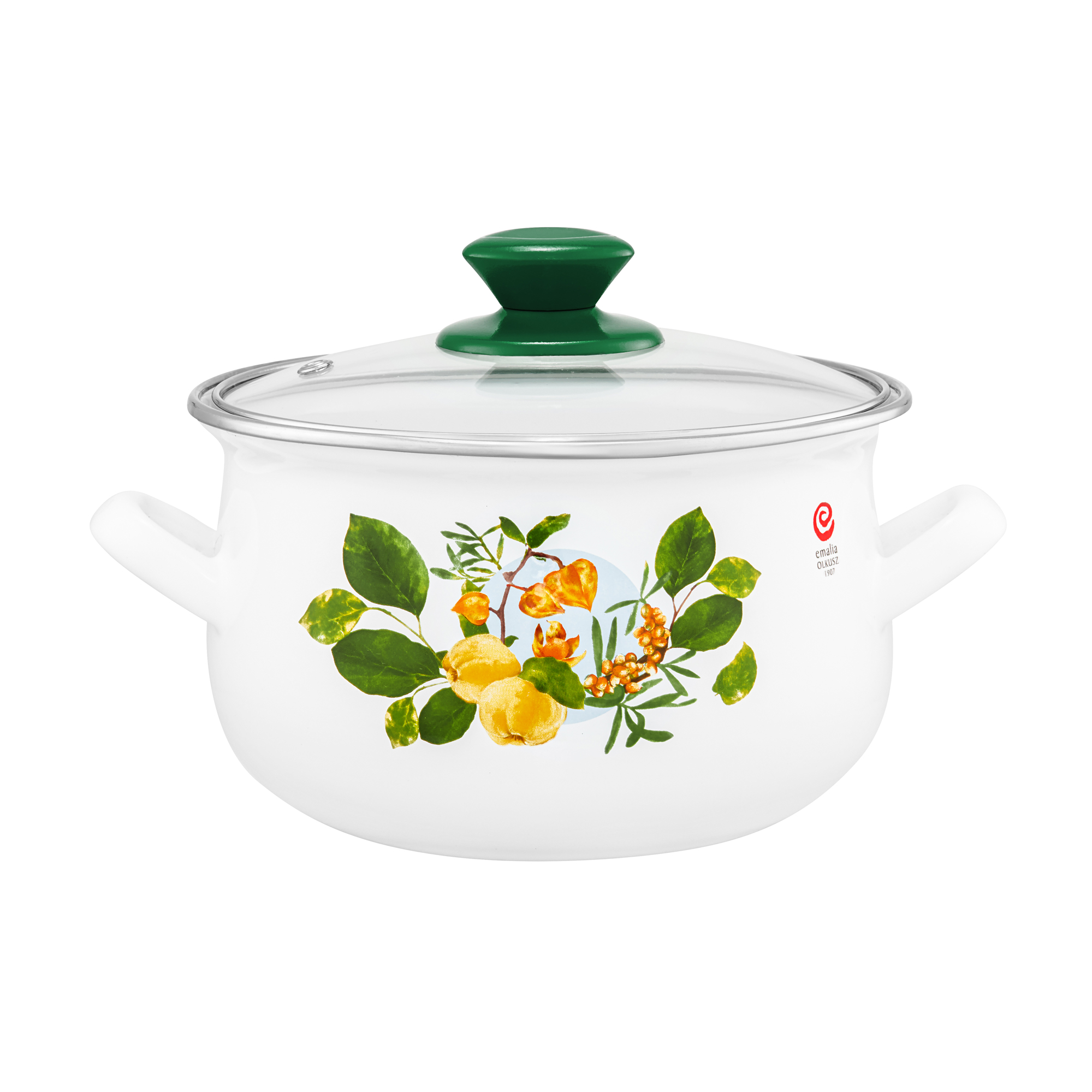 Smaltovaný hrniec s pokrievkou Dula 20 cm, 3,8 l EMALIA OLKUSZ