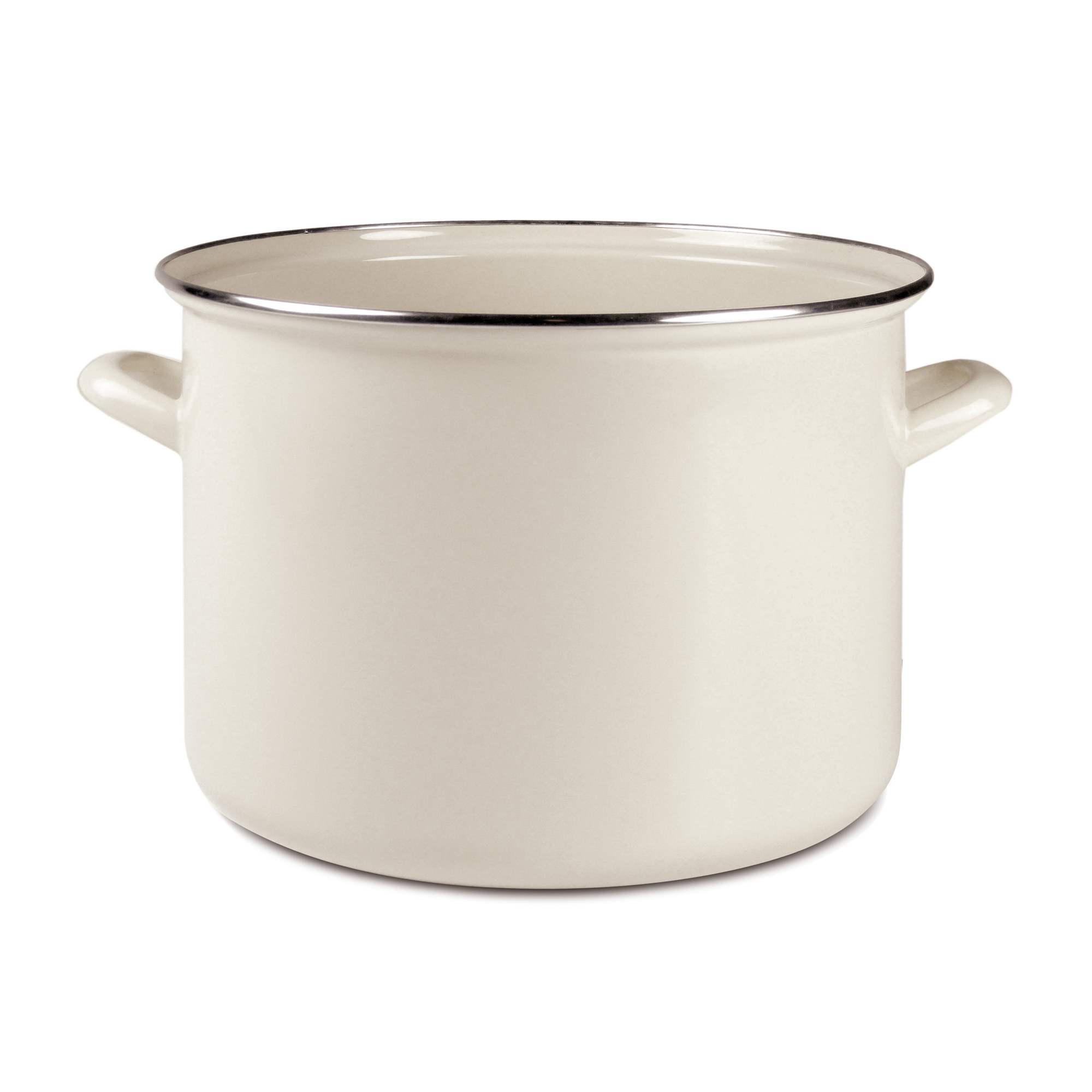 Garnek emaliowany 26 cm 8,5 l kremowy EMALIA OLKUSZ