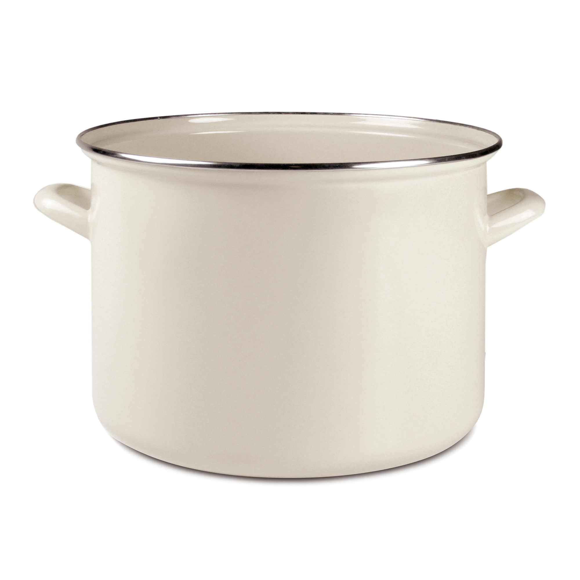 Kochtopf emailliert 28 cm 10 L Creme EMALIA OLKUSZ