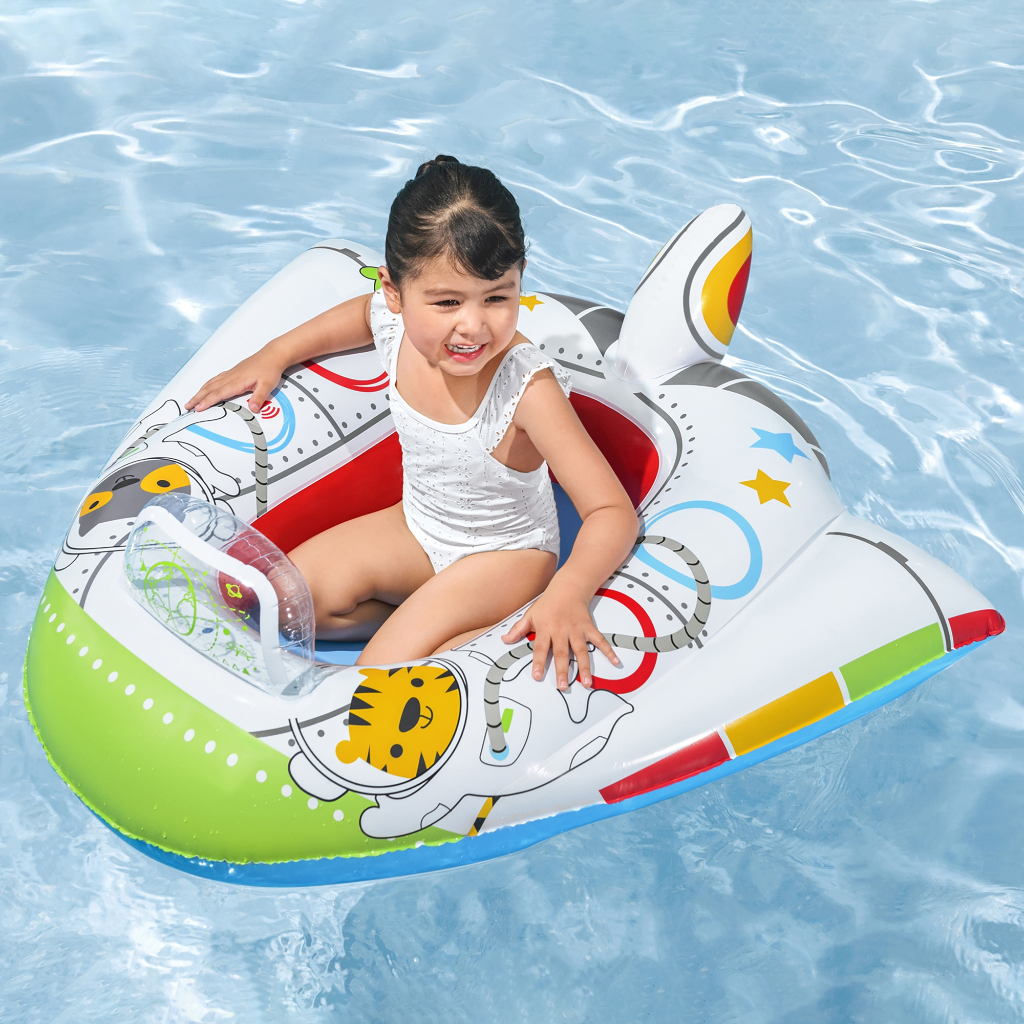 Ponton / Schlauchboot Funspeakers™  Raumschiff 104 x 99 cm BESTWAY