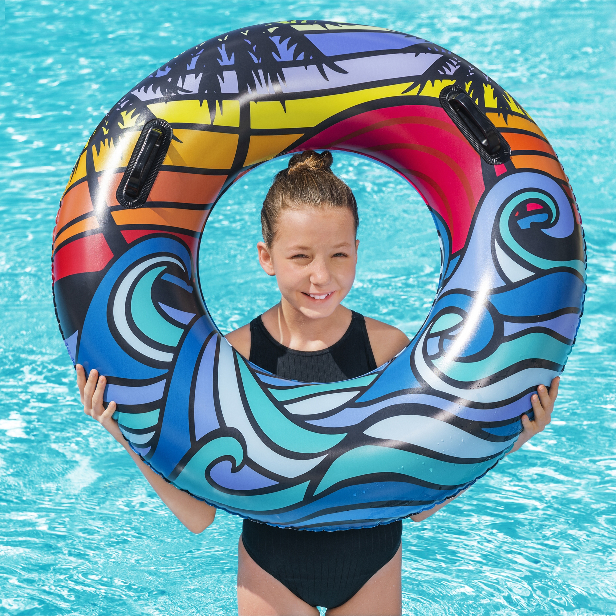 Nafukovací kruh Coastal Castaway 91 cm MIX VZORŮ BESTWAY