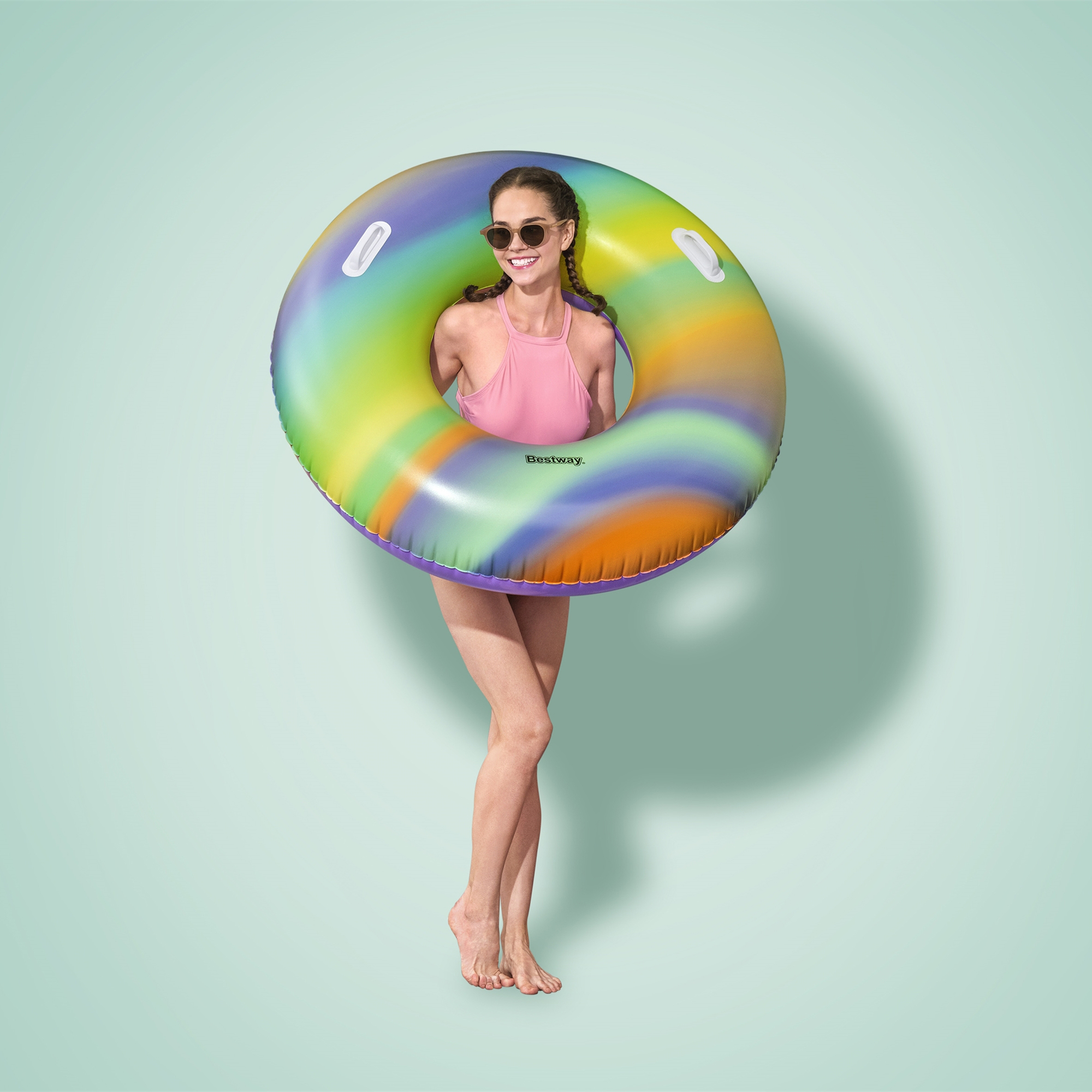 Nafukovací kruh Rainbow 119 cm BESTWAY