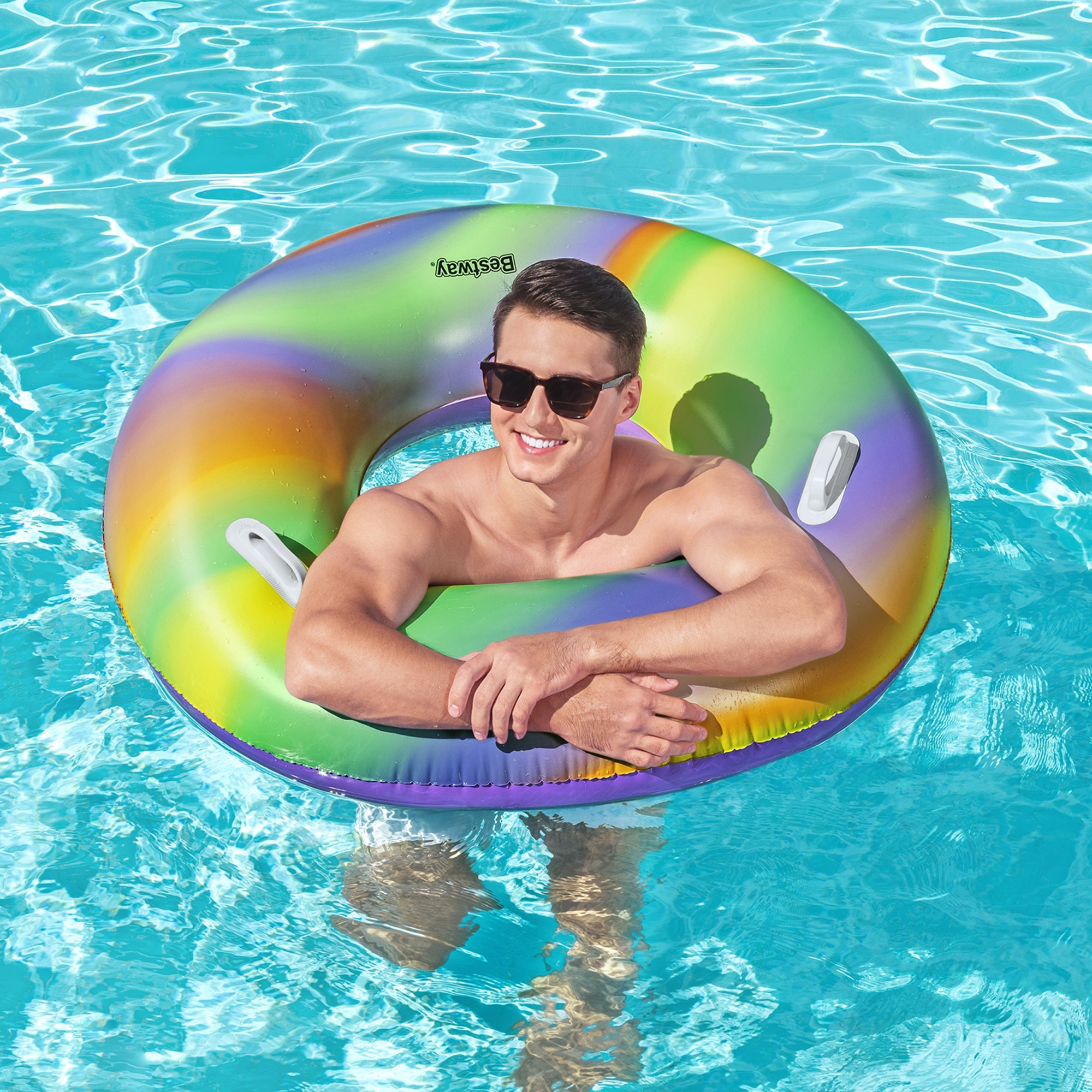 Nafukovací kruh Rainbow 119 cm BESTWAY