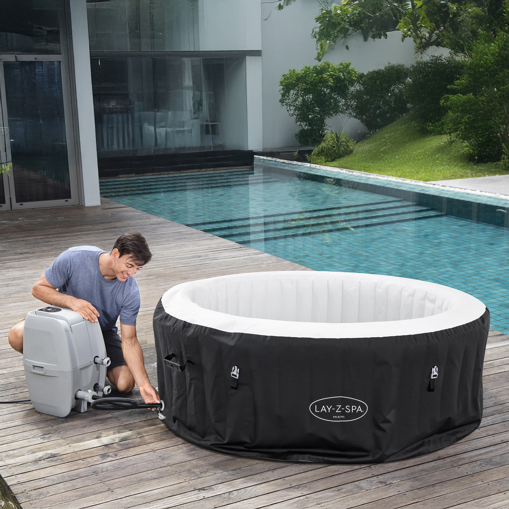 Nafukovací vířivka Lay-Z-Spa Miami AirJet™ 180 x 66 cm BESTWAY