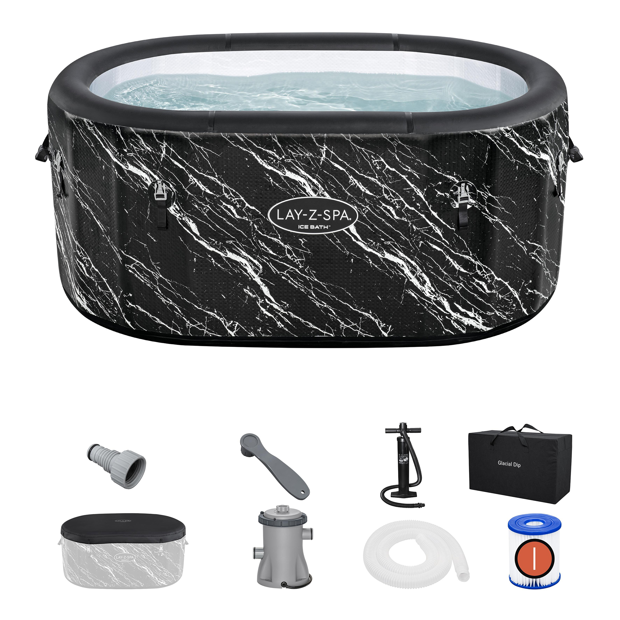 Nafukovací bazénik pre ľadové kúpele Lay-Z-Spa Glacial Dip™ 420 l BESTWAY