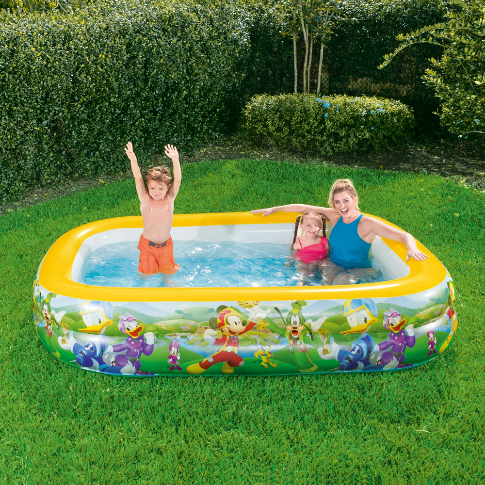 Aufblasbares Planschbecken Mickey 262 x 175 x 51 cm BESTWAY