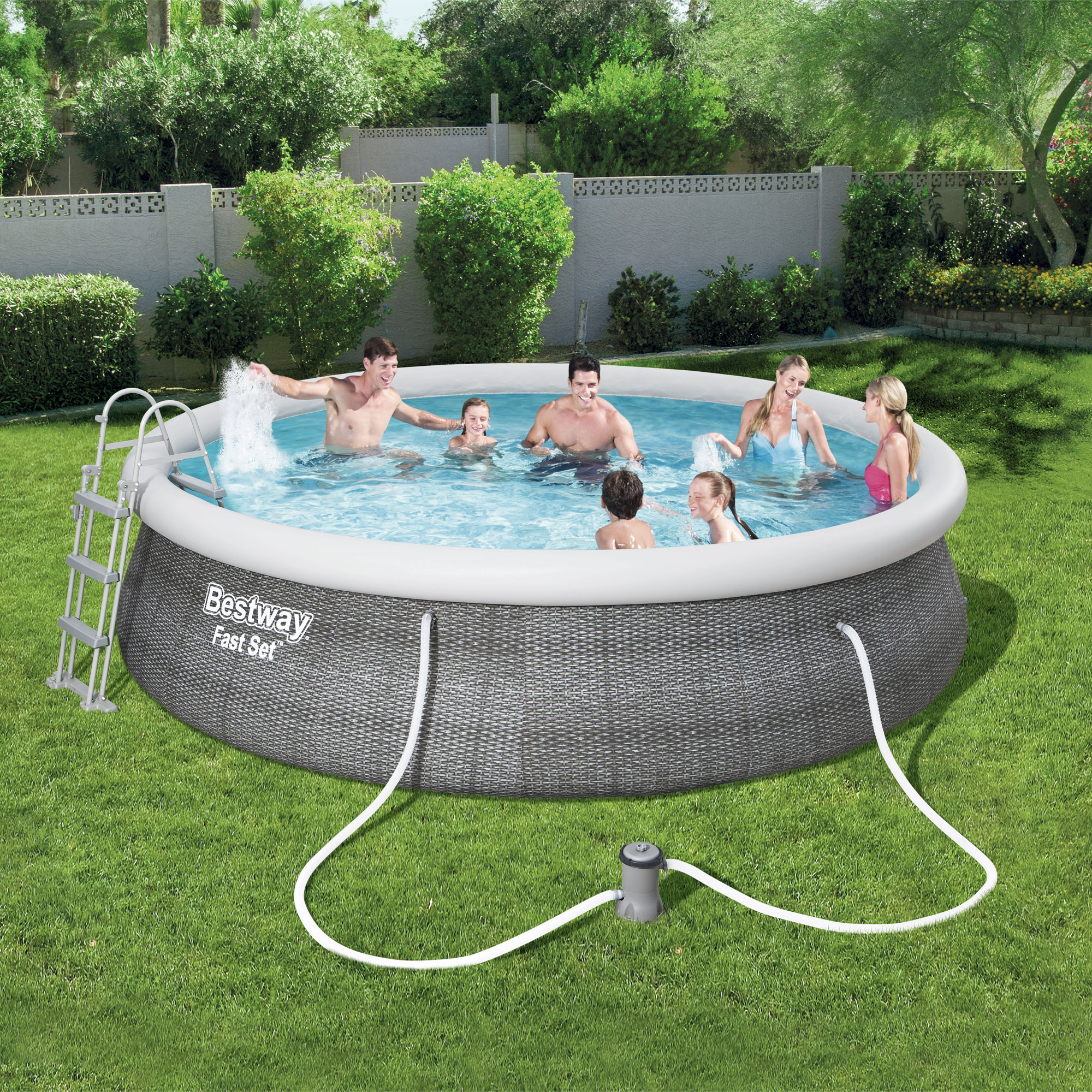 Aufstellpool-Set  Fast Set Ø 457 x 107 cm Bestway