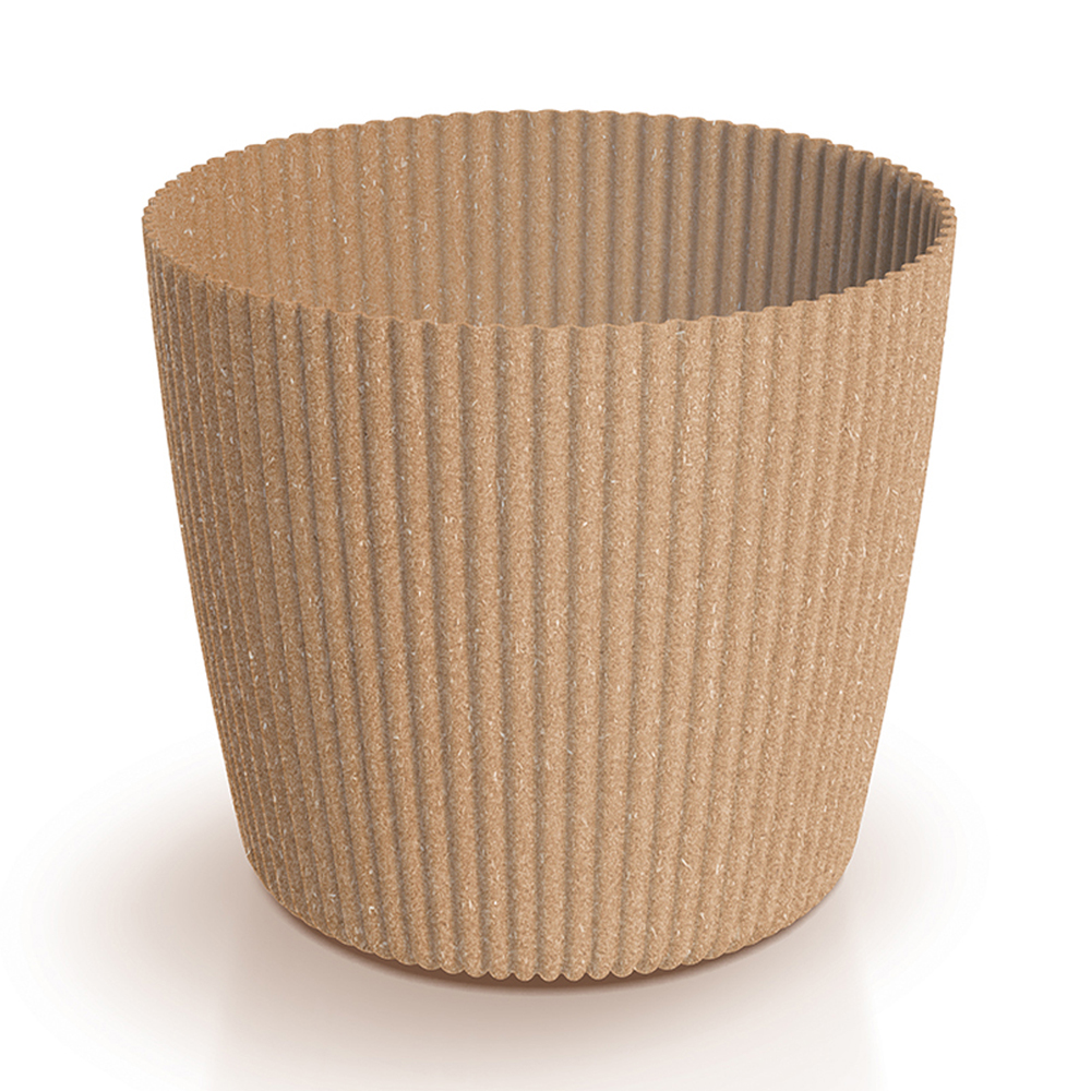 Bezvložkový zahradní plastový květináč Milly Eco Wood 35 cm PROSPERPLAST