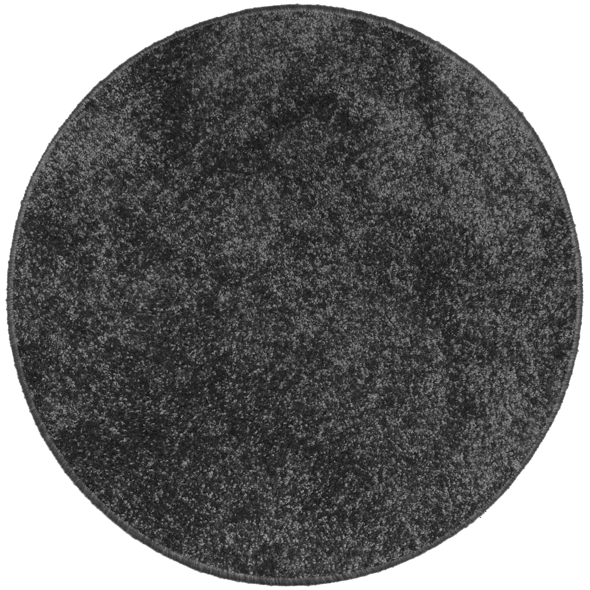 Round rug Camilla Shaggy 80 cm graphite JOTTA