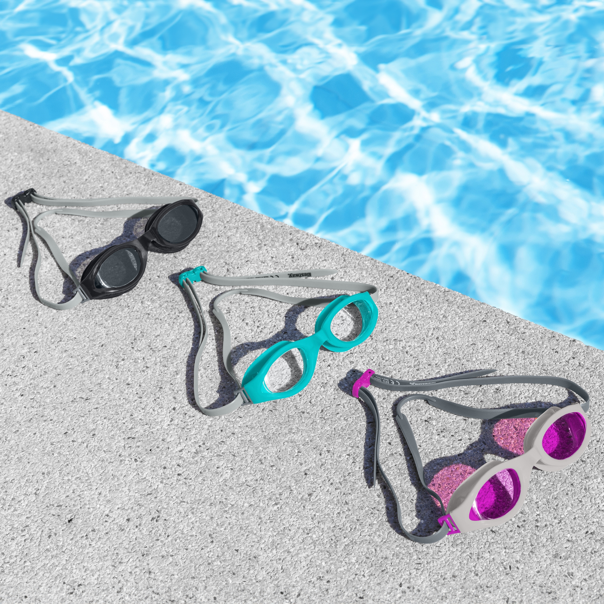 Schwimmbrille  Accelera™ BESTWAY MIX FARBEN