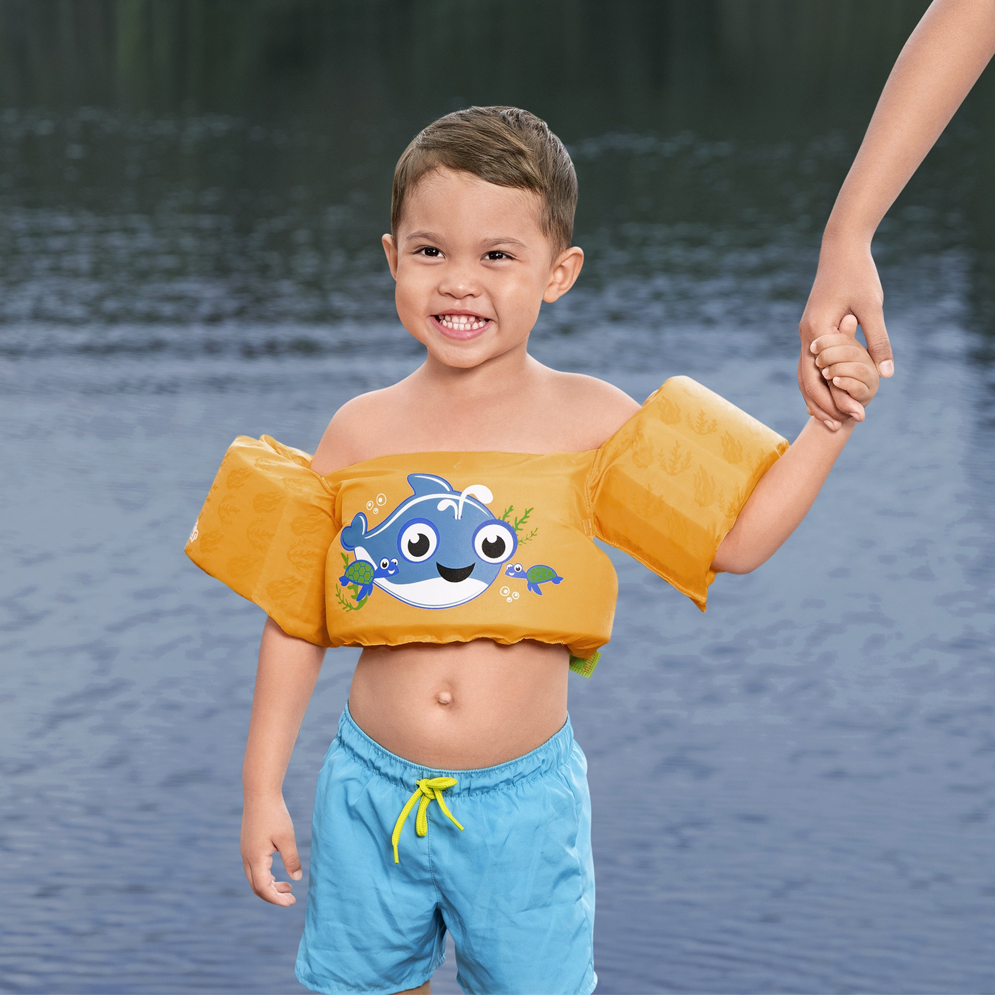 Schwimmhilfe Kleiner Wal mit Textilbezug Puddle Jumper® BESTWAY