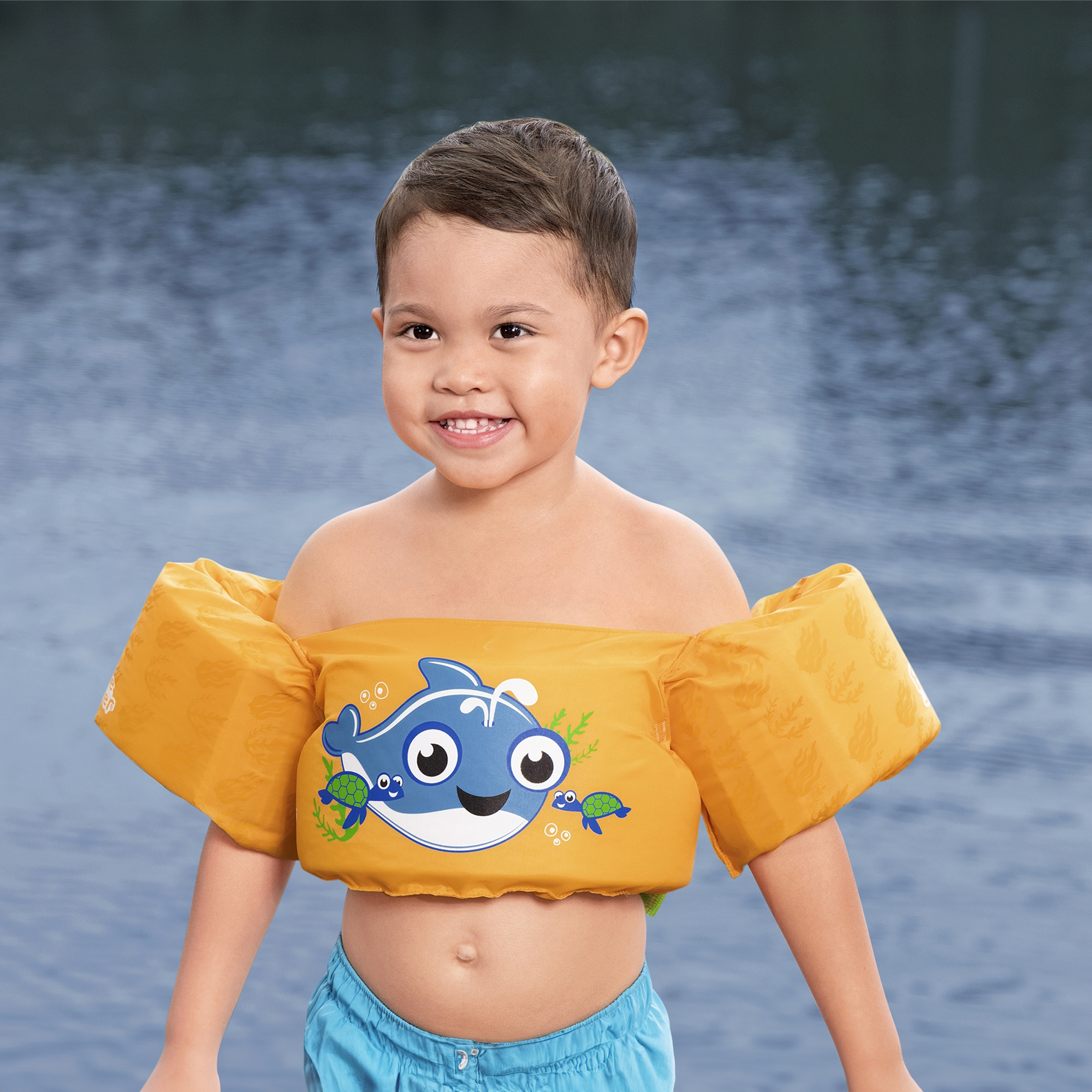 Schwimmhilfe Kleiner Wal mit Textilbezug Puddle Jumper® BESTWAY