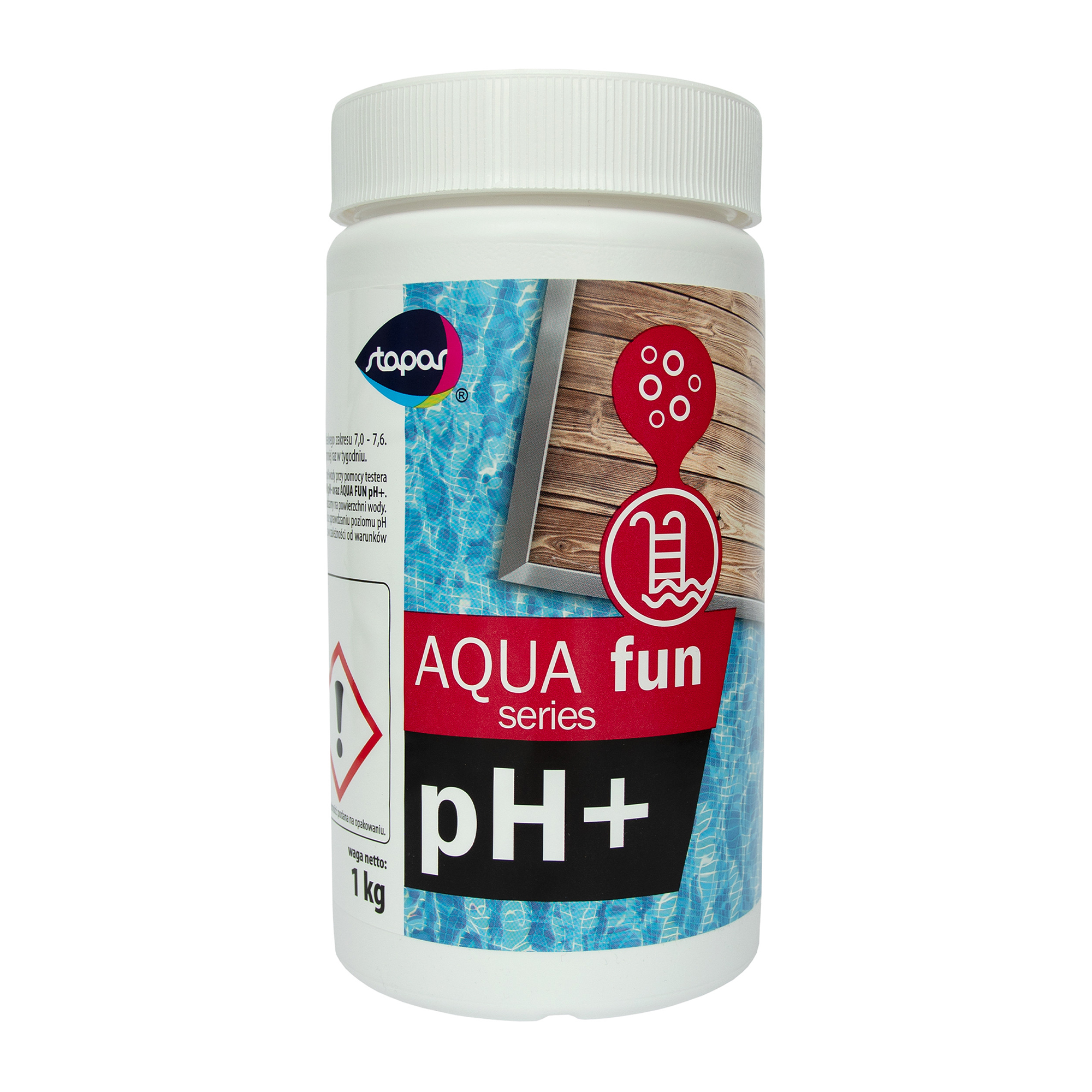Środek do pielęgnacji wody w basenu Aqua Fun pH+ STAPAR