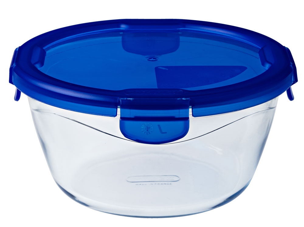 Glasschüssel mit  Deckel 1,6 L rund Cook & Go 20 x 9 cm PYREX