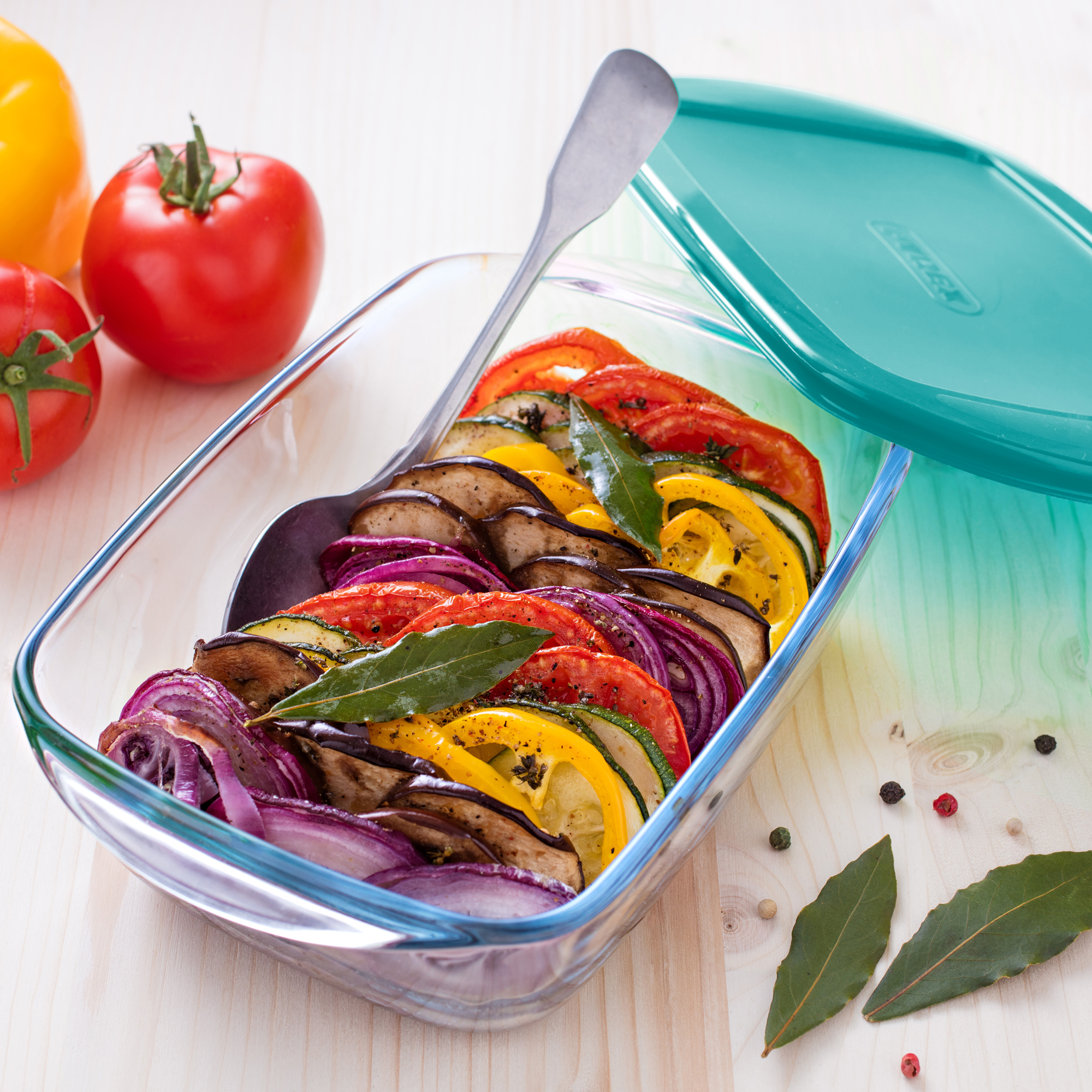 Pirofila rettangolare con coperchio Cook & Store 28 x 20 x 8 cm PYREX