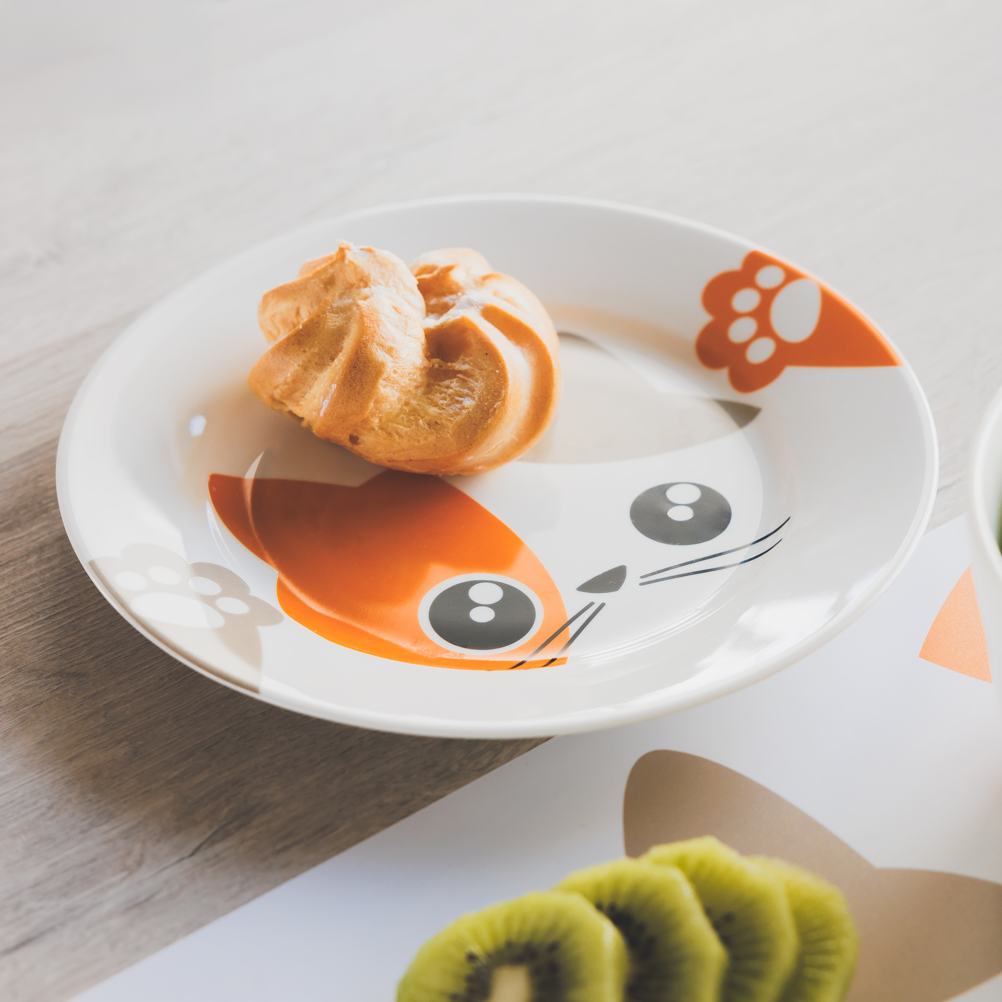 Porcelánová raňajková sada Kitty Orange 4-dielna AMBITION