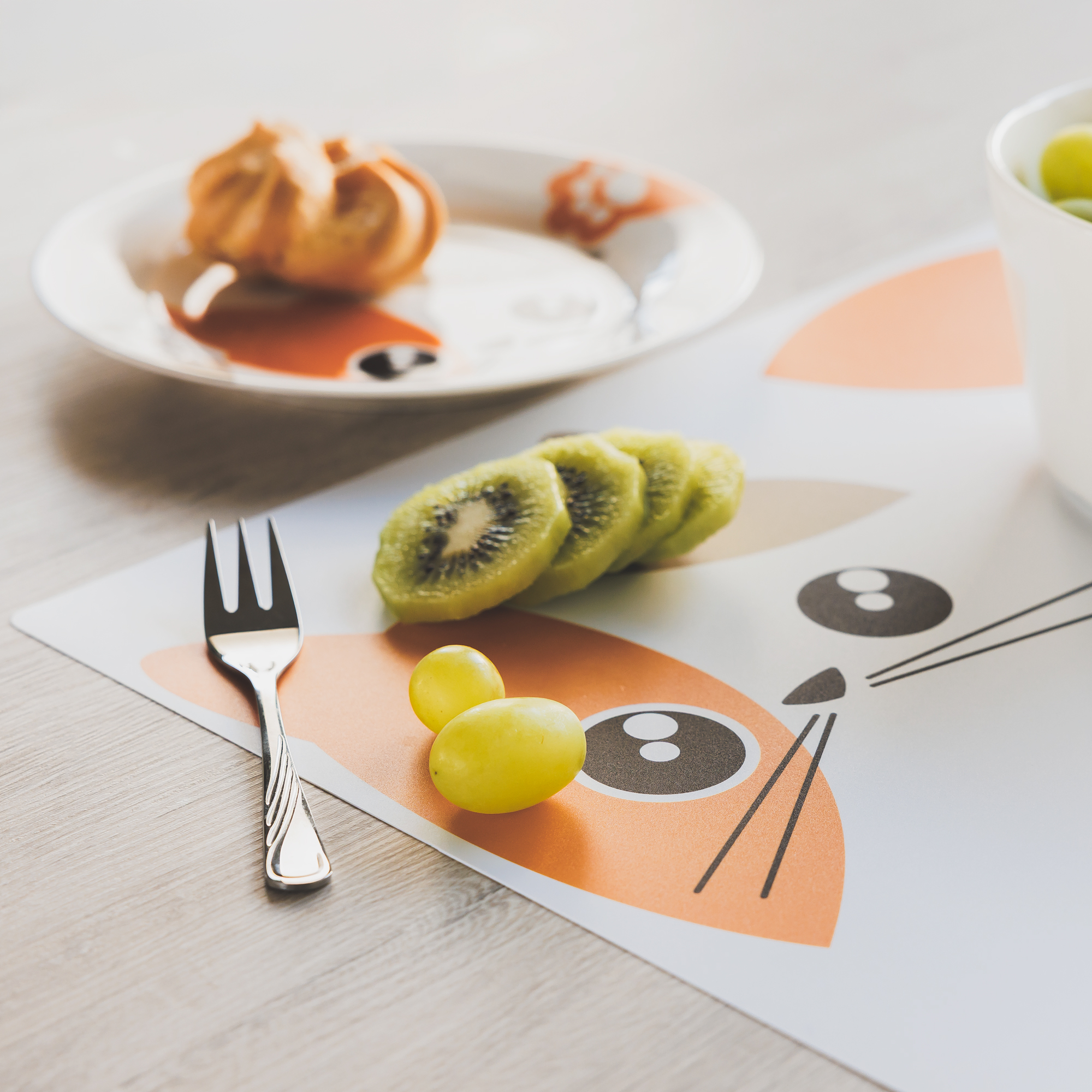 Porcelánová raňajková sada Kitty Orange 4-dielna AMBITION