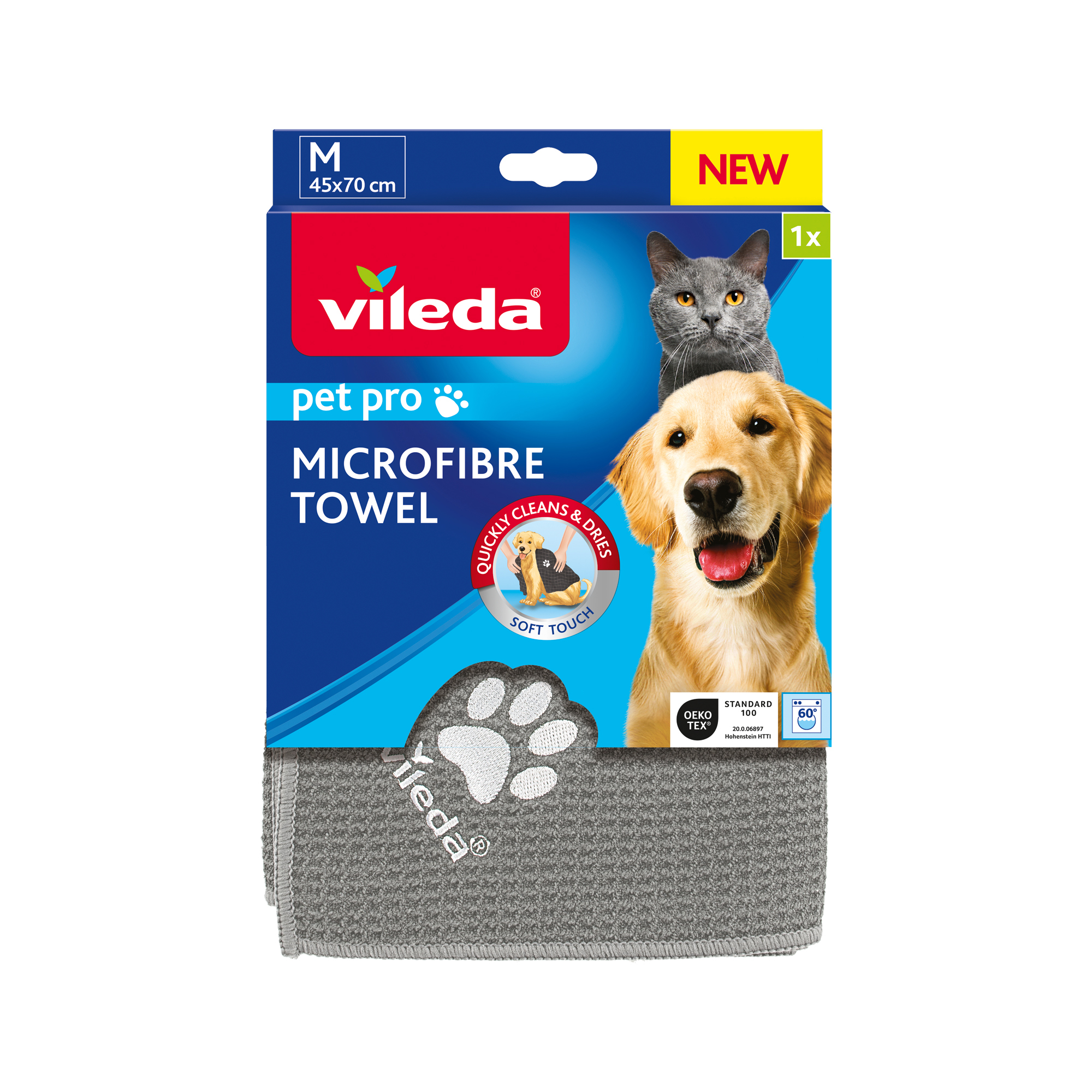 Mikrofiberhandduk för husdjur Pet Pro M VILEDA