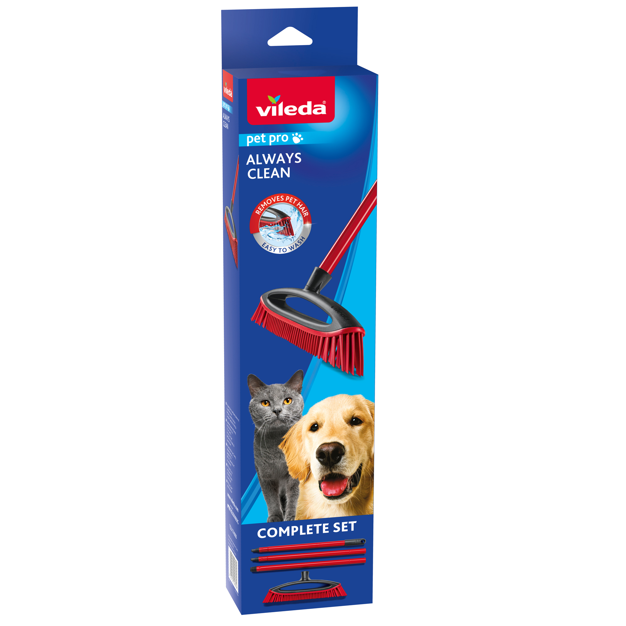 Smeták s násadou na srst a chlupy Always Clean Pet Pro VILEDA
