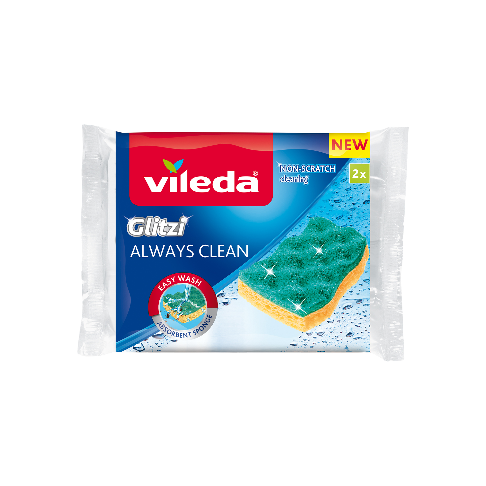 Sada 2 houbiček na nádobí z viskózy Glitzi Always VILEDA