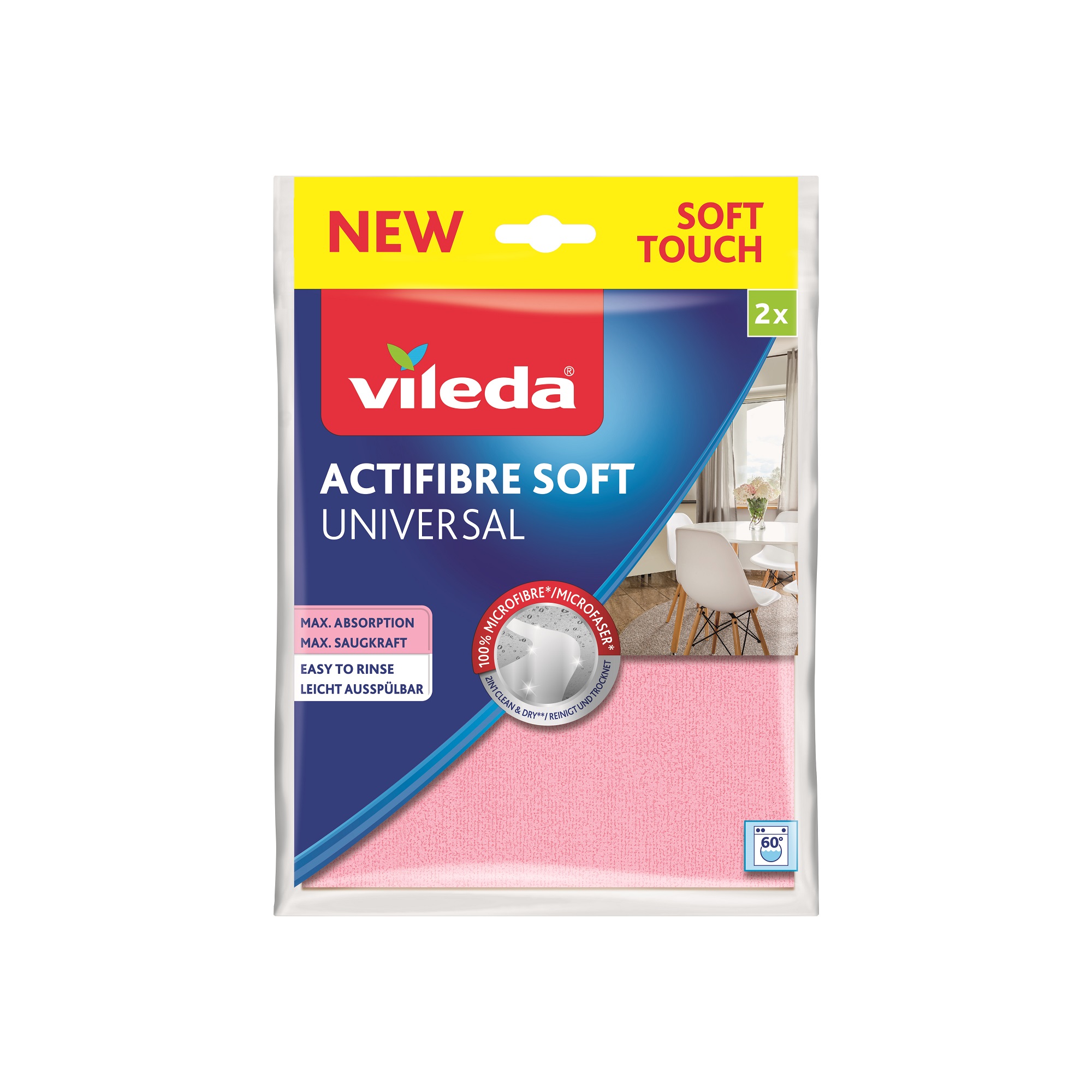 Universell trasa Actifibre Soft 2 st VILEDA  