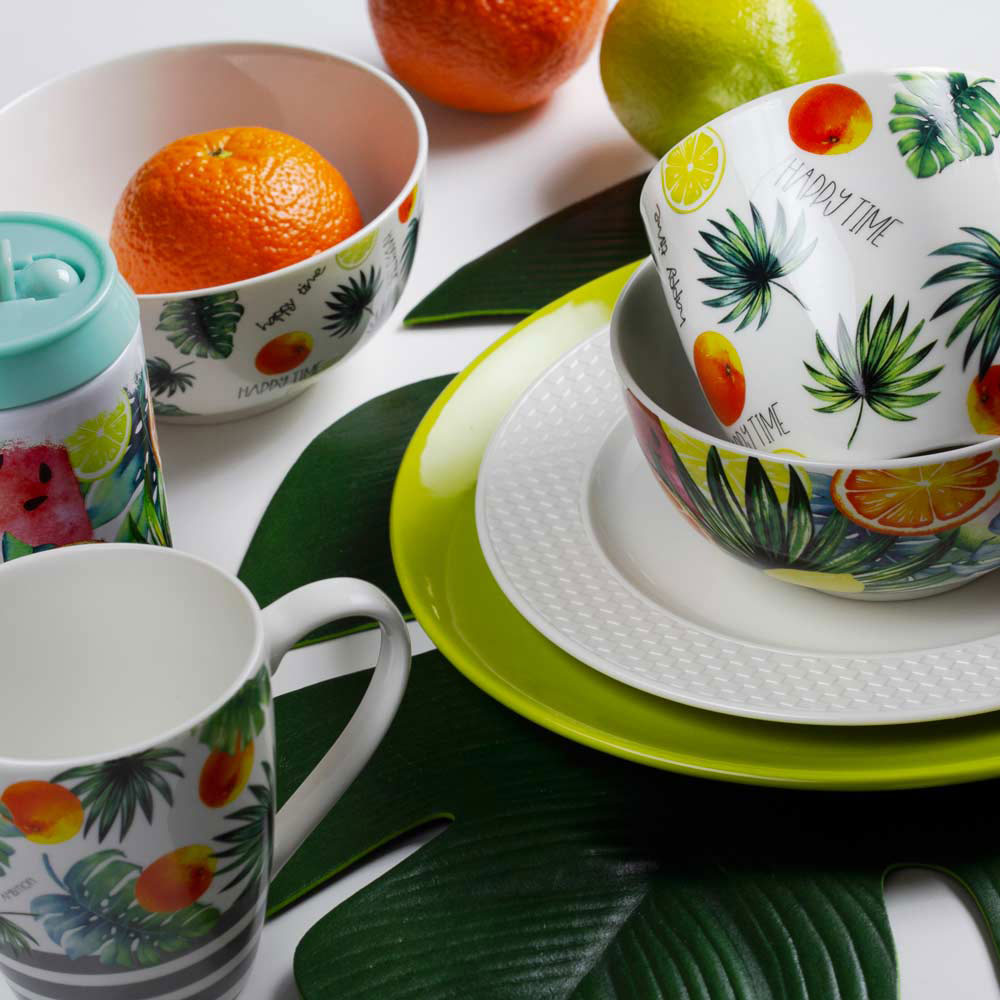 Tazza di porcellana Tropical Frutta 51 cl AMBITION