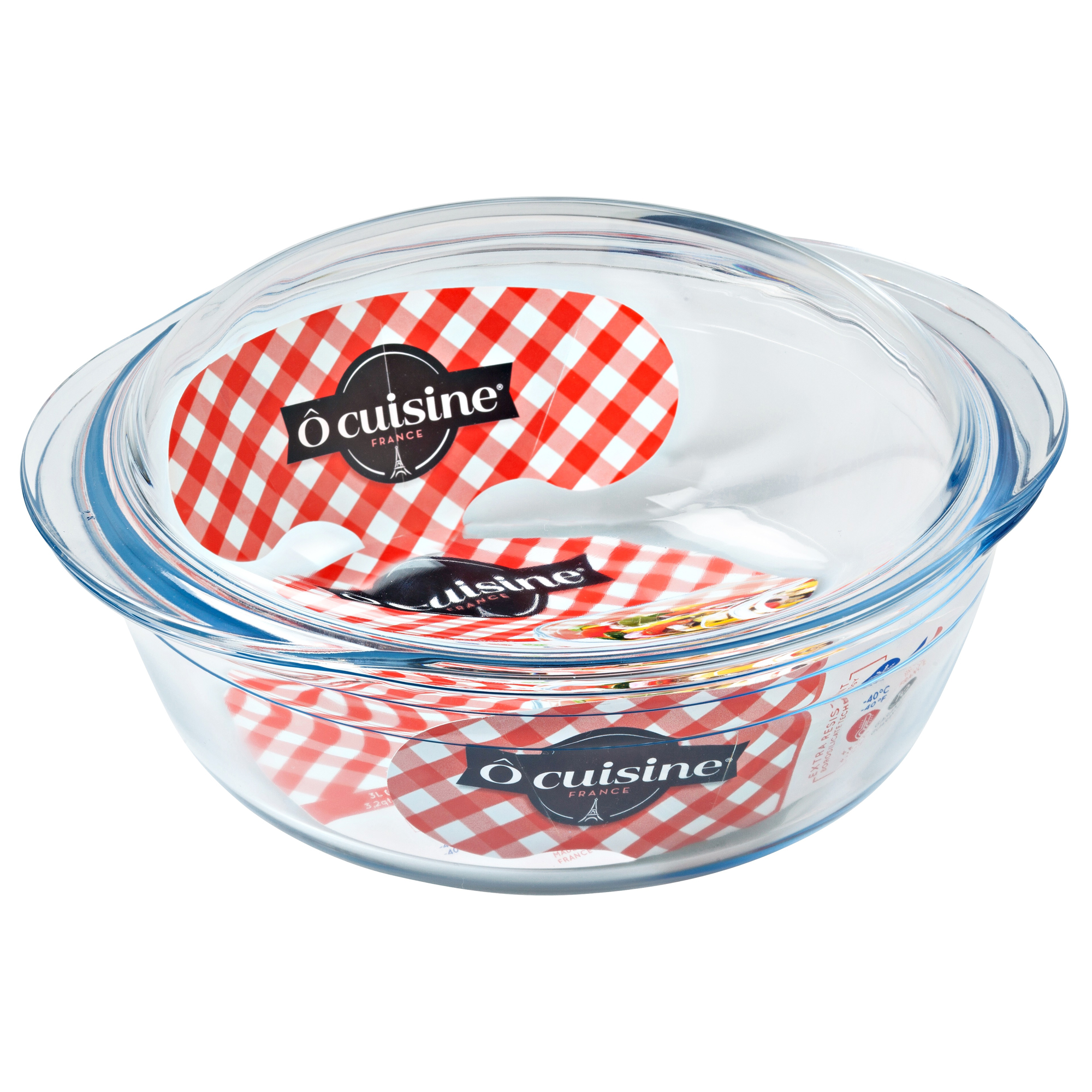 Pirofila tonda con coperchio 3,2 l OCUISINE