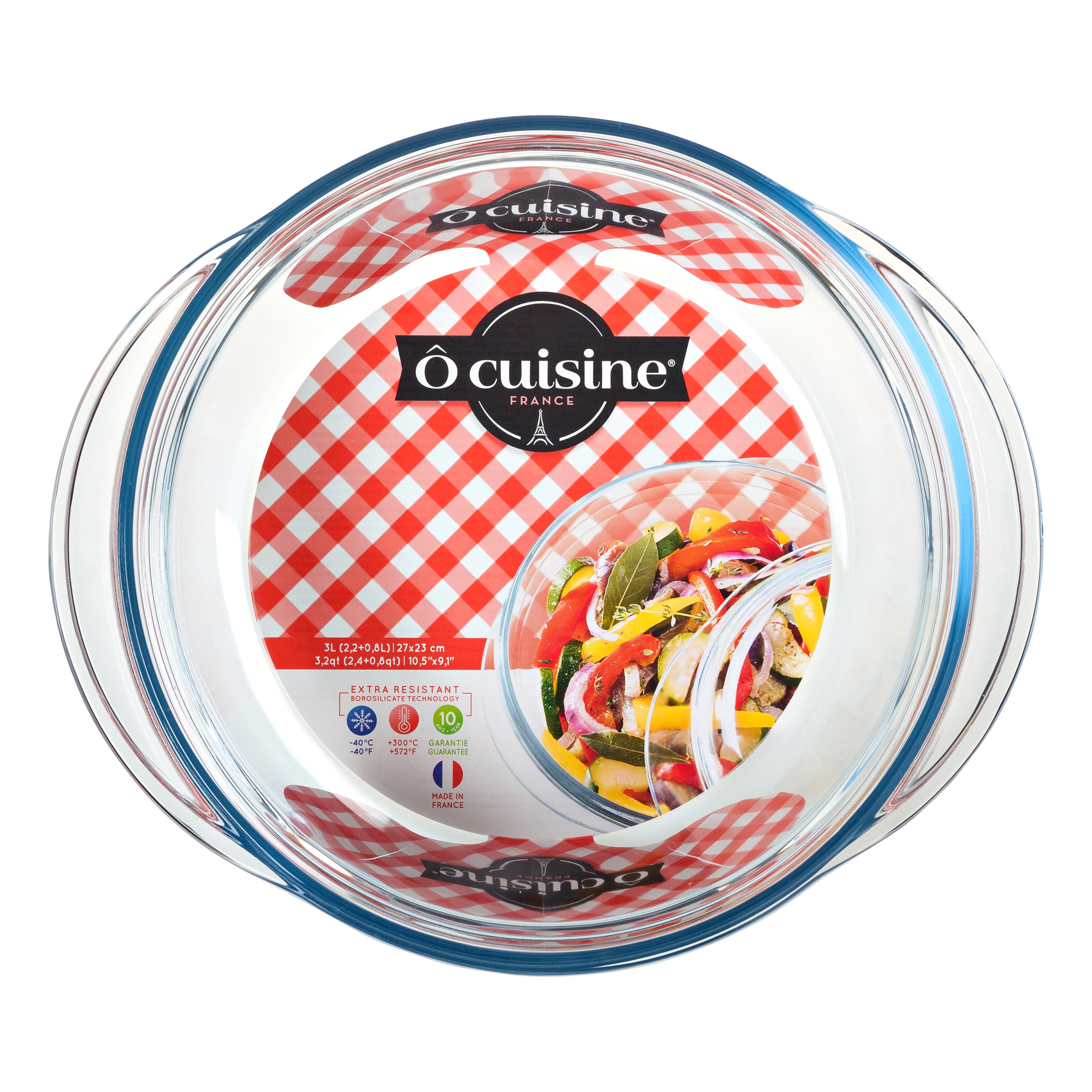 Pirofila tonda con coperchio 3,2 l OCUISINE