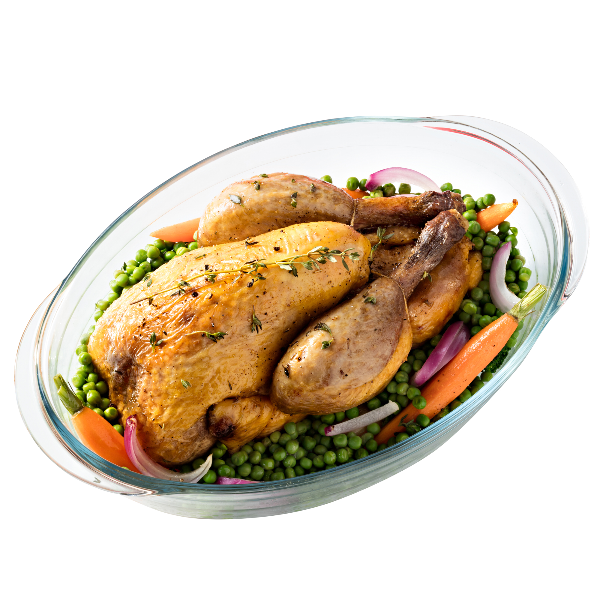 Oval casserole baking dish with lid 4L OCUISINE