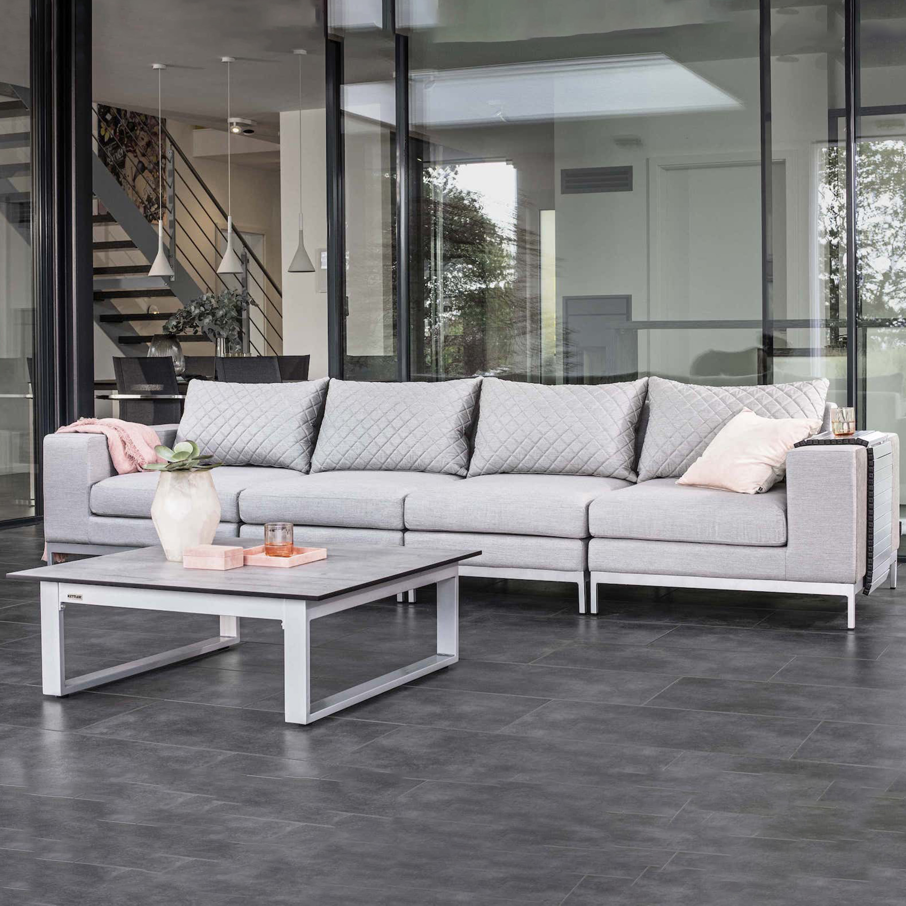 Sada 4 modulov súprava nábytku Ego Modular Silver Gray KETTLER